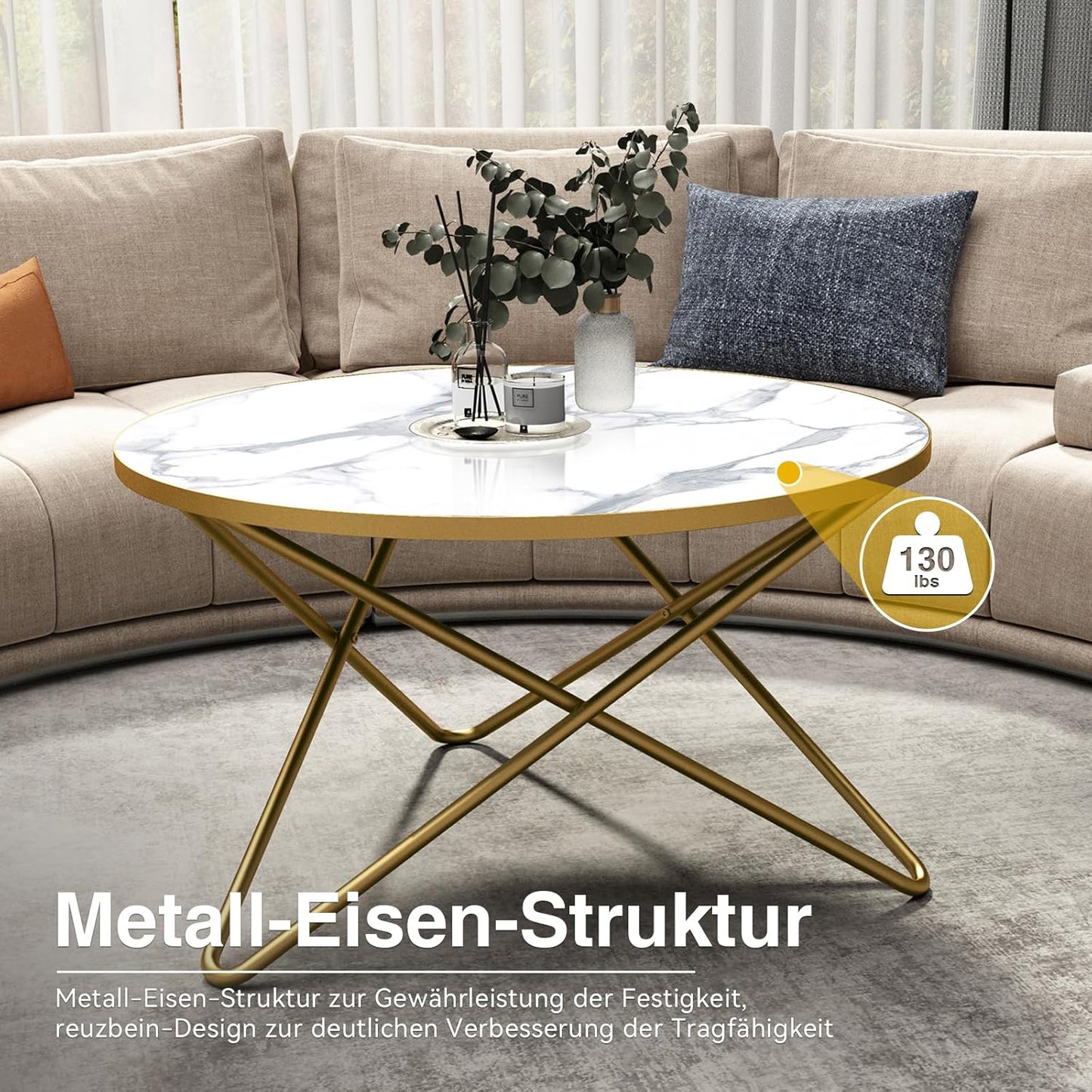 Coffee Table Side Table Round Black Green Living Room Table Sofa Table for Living Room Garden Balcony Bedroom Table Round Modern Plant Table Outdoor with Marble Pattern