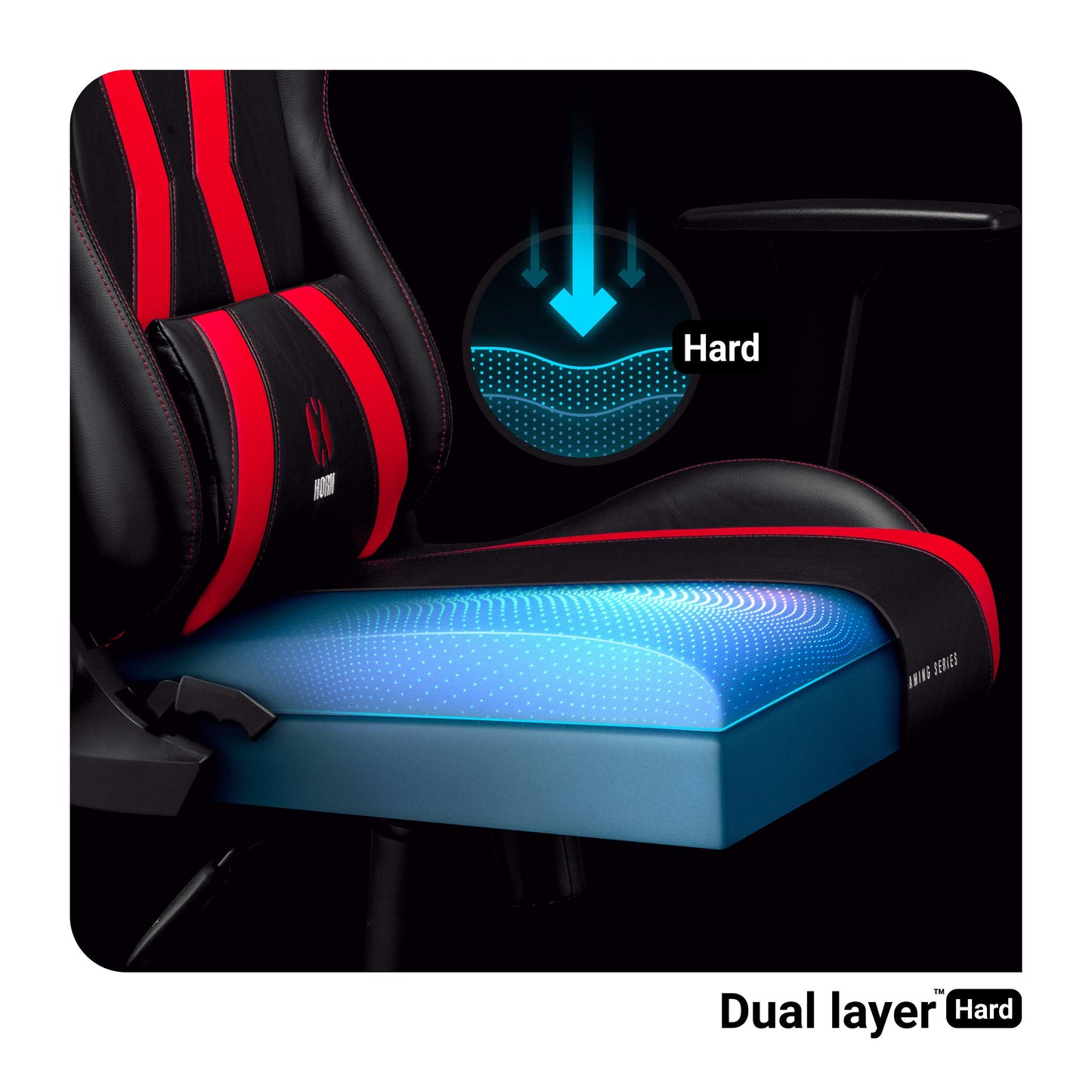 Diablo X-Horn Gaming Office Chair Desk Chair 3D Armrests Ergonomic Design Neck / Lumbar Cushion Imitation Leather Rocker Function