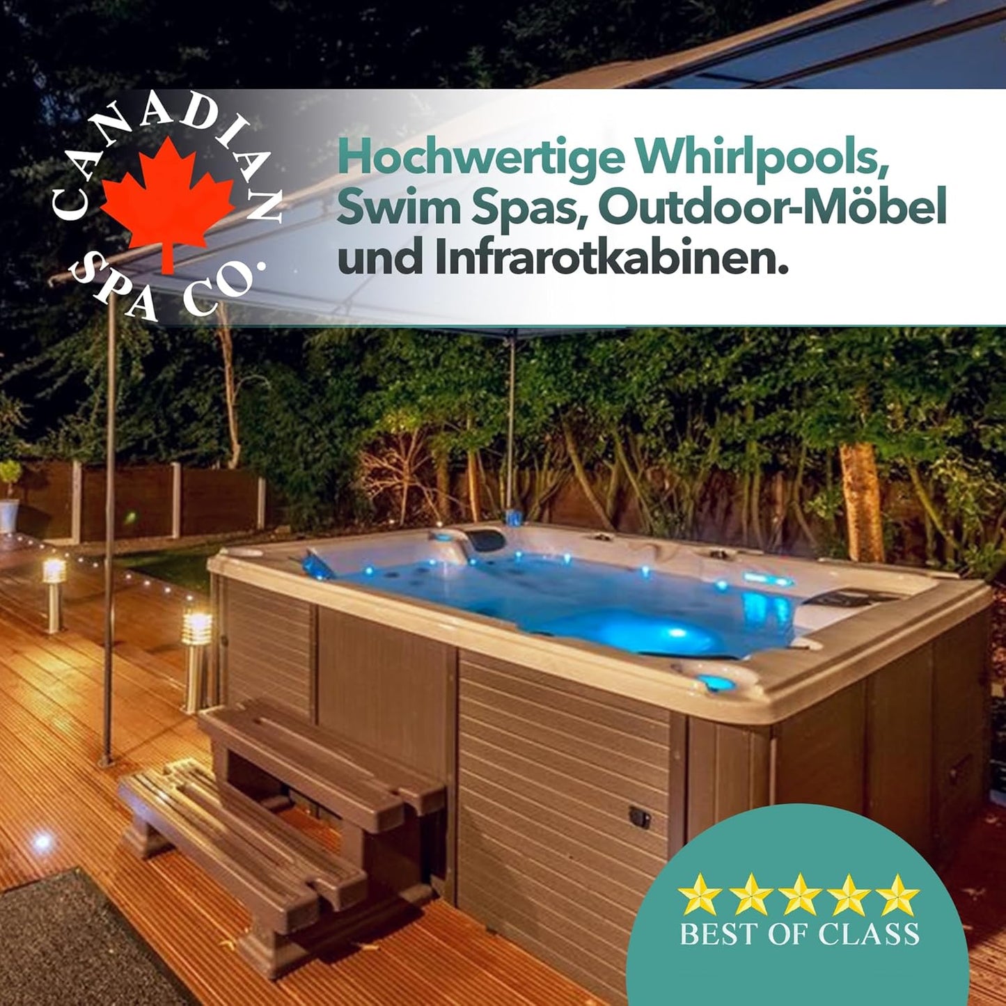 CANADIAN SPA CO. Fraser Freestanding Pool Gazebo in Brown, HotTub Gazebo with Bar, Slat Window and Roof Window
