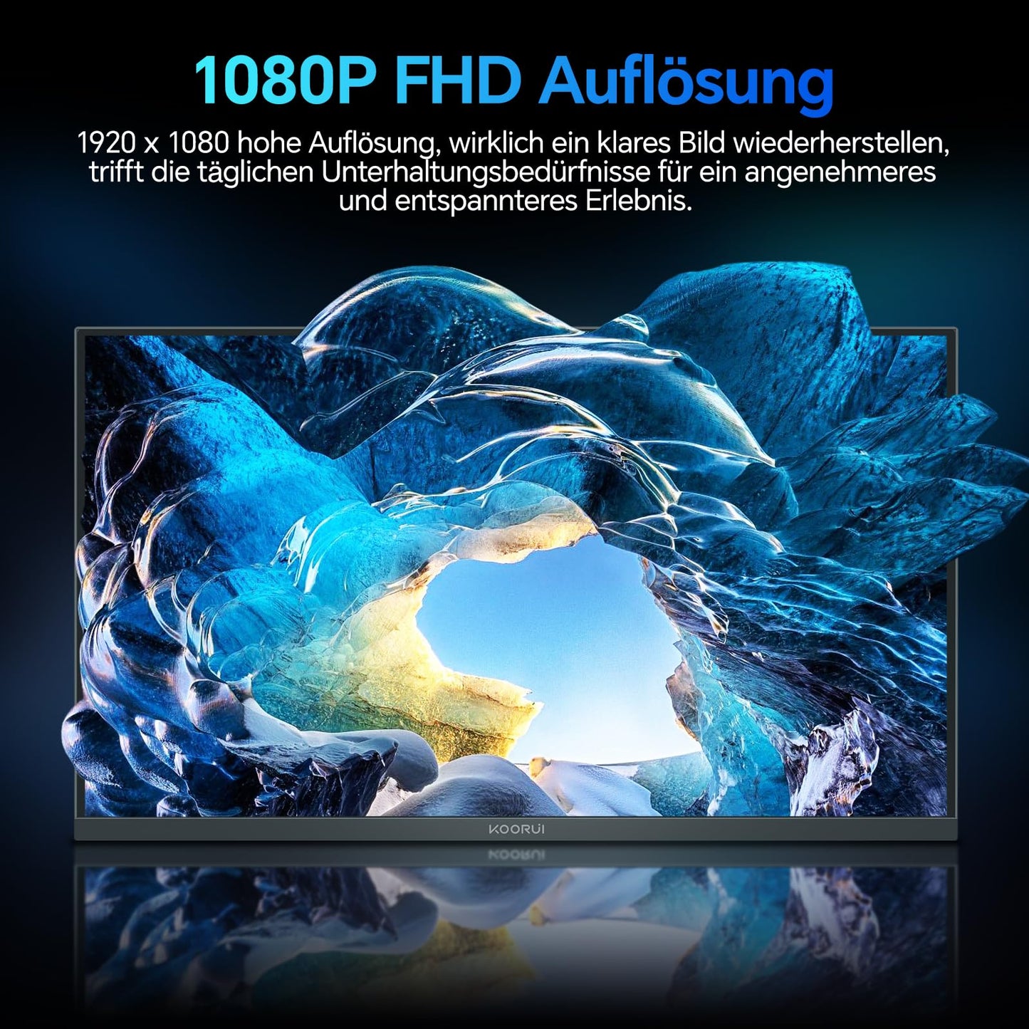 KOORUI E2711F 27 Inch Monitor, FHD 1920 x 1080 100Hz PC Monitor, Adaptive Sync HDMI 1.4, Eye Care Screen, -5° ~ 15° Tilt, VESA 100 x 100 mm