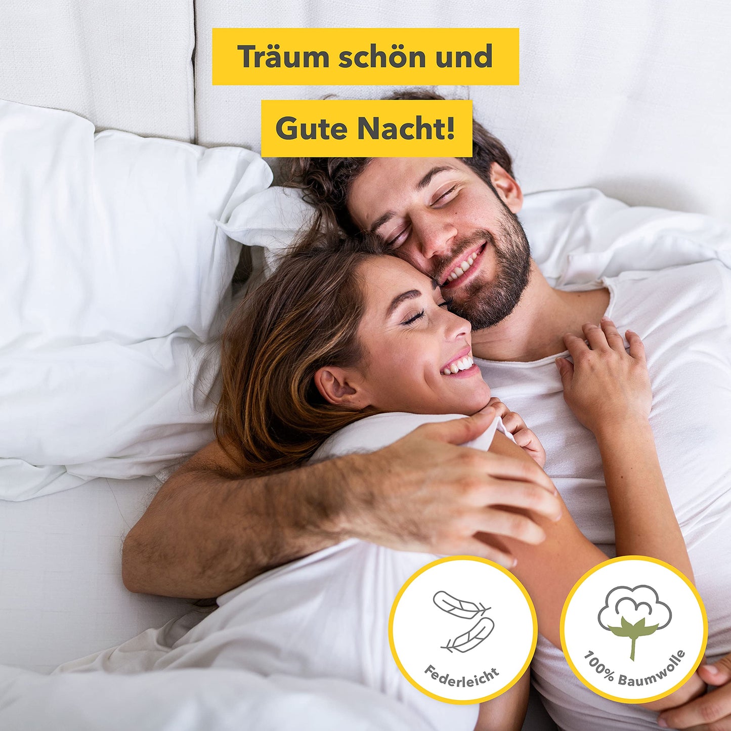 Träumschön Flannelette Bed Linen 135 x 200 cm 2-Piece Cuddly Bed Linen Snow Landscape 100% Cotton Ideal for Winter, 135 x 200 cm