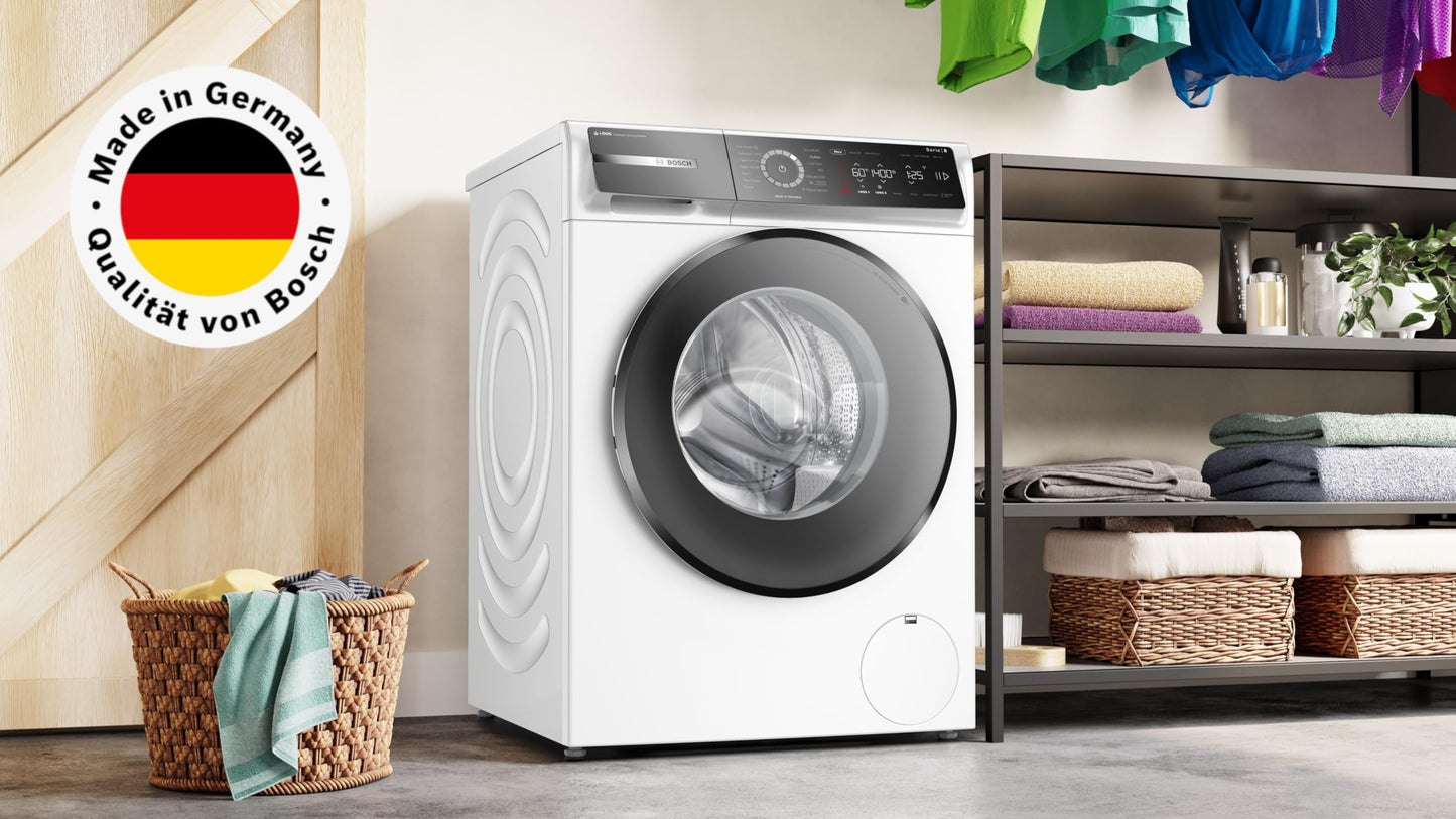 Bosch WAN282K3 Series 4 Front Load Washing Machine, 8 kg, 1400 rpm, SpeedPerfect, Maximum Energy and Water Savings, Refill Function, Extra Hygienic, AquaStop, IronAssist