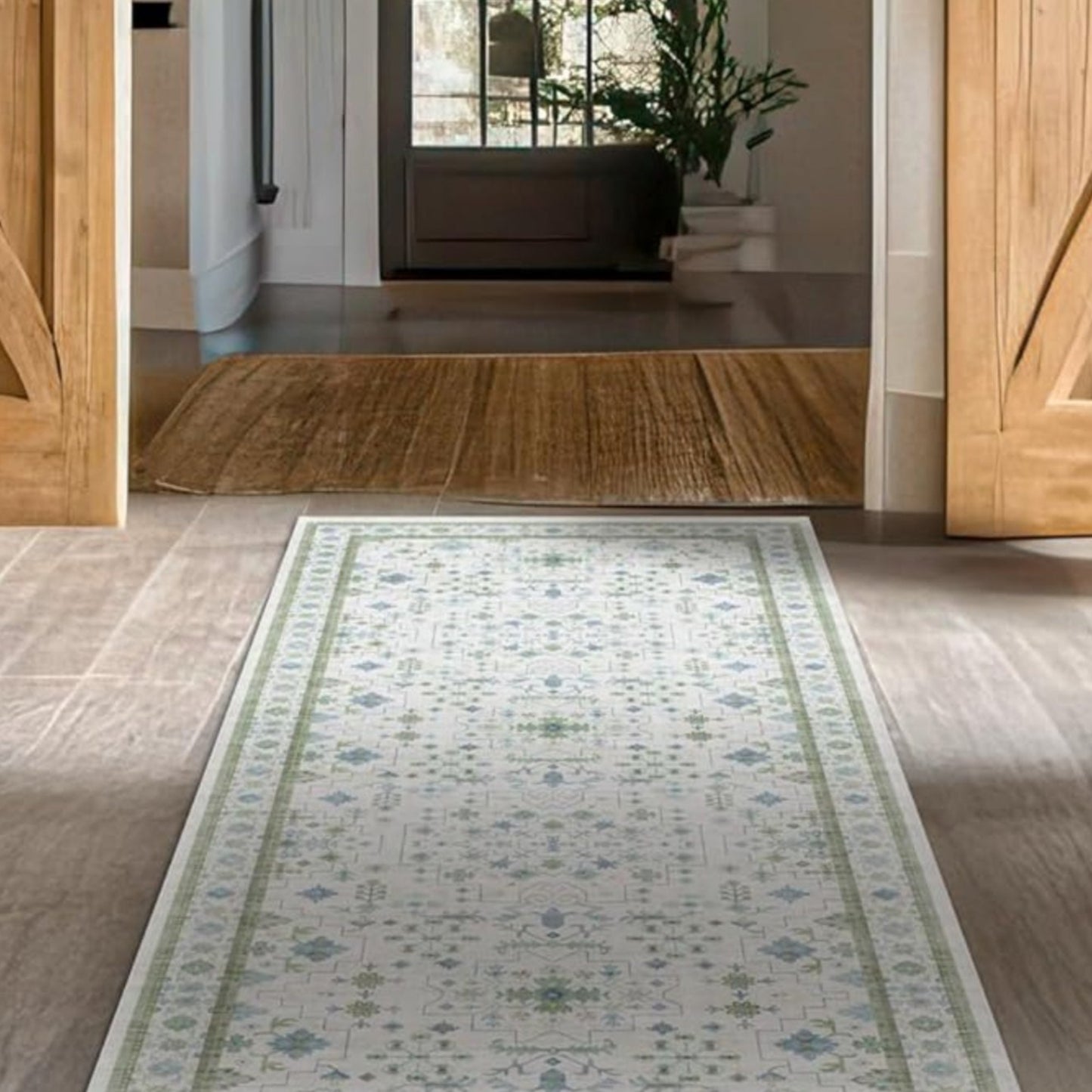 Black Washable Entry Rug, 2x3 Small Rugs for Entryway Kitchen Bathroom Door Mat Indoor Entrance, Non Slip Rubber Backing, Stain & Fade Resistant, Ashen Charcoal Floral Farmhouse Decor