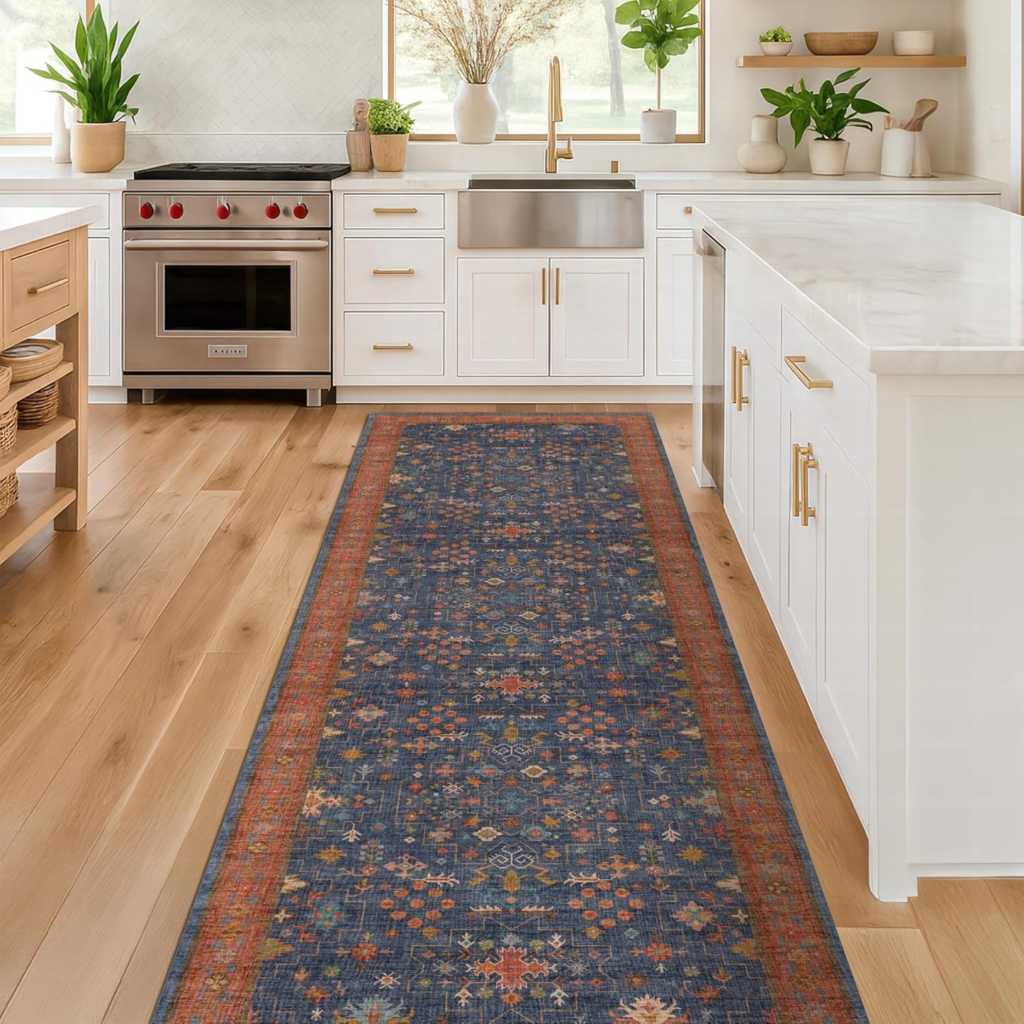 Black Washable Entry Rug, 2x3 Small Rugs for Entryway Kitchen Bathroom Door Mat Indoor Entrance, Non Slip Rubber Backing, Stain & Fade Resistant, Ashen Charcoal Floral Farmhouse Decor