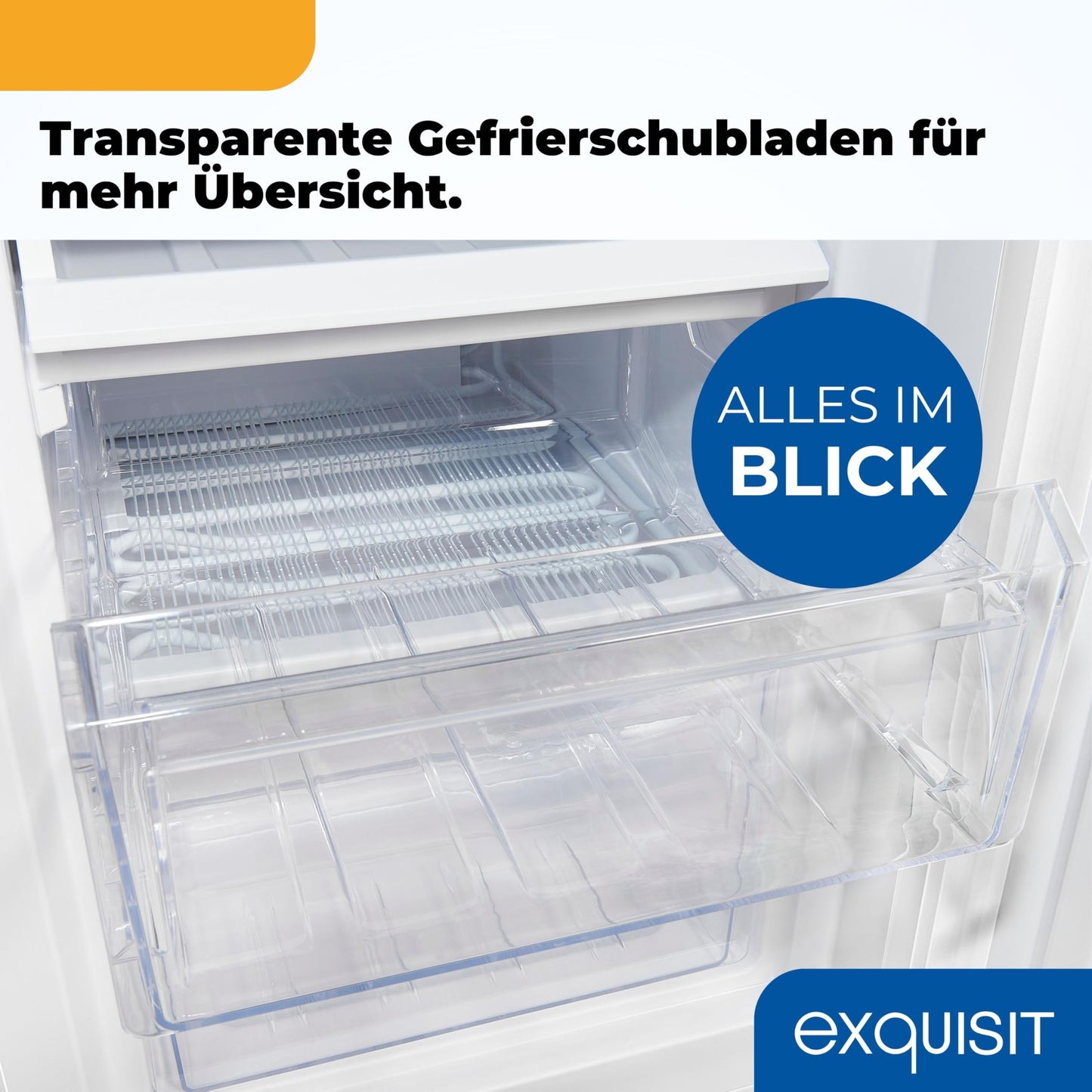Exquisit Kühl-Gefrierkombination, 143 cm Höhe, Kühlschrank mit Gefrierfach, 4-Sterne-Gefrieren, 173 Liter, Alarm-Funktion, Kühl Gefrierkombination freistehend, KGC5233-60-HE-040D weiss