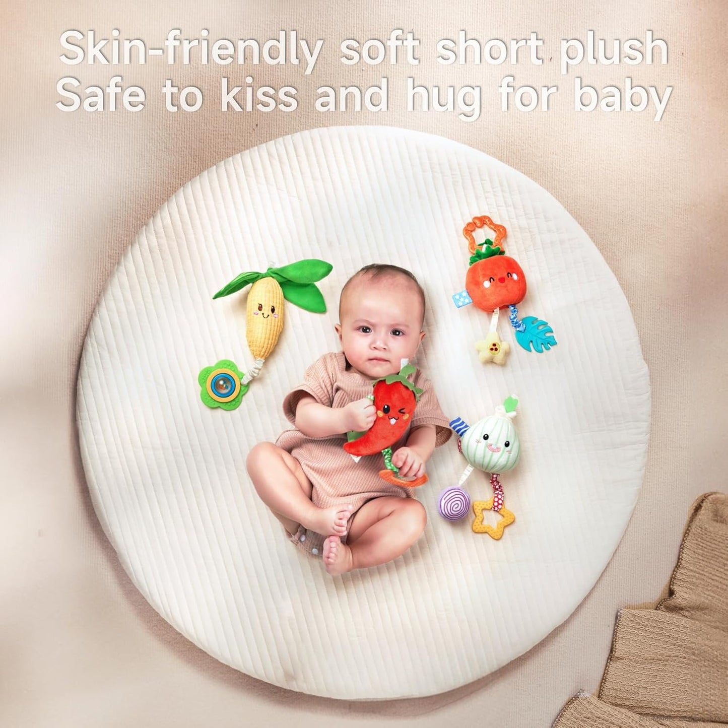 TUMAMA KIDS Baby Toy Rattles 0-12 Months Clip on Pushchair and Pram Newborn Sensory Toy for Babies Boys and Girls