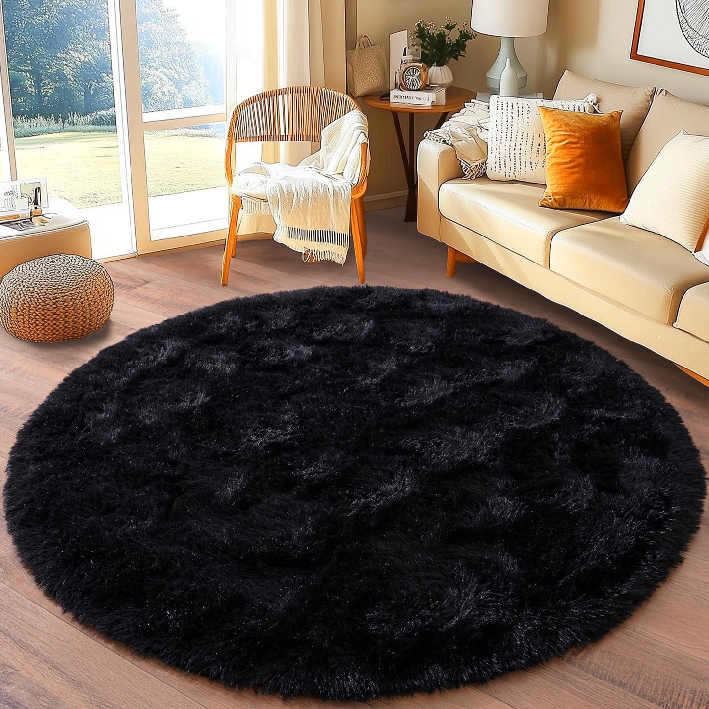 BSGIFT High Pile Rug, Grey, 160 x 230 cm, Shaggy Long Pile Fluffy Rug, Living Room, Modern Living Room Rug, Bed Rug, High-Pile Carpet, Non-Slip for Bedroom, Children's Room