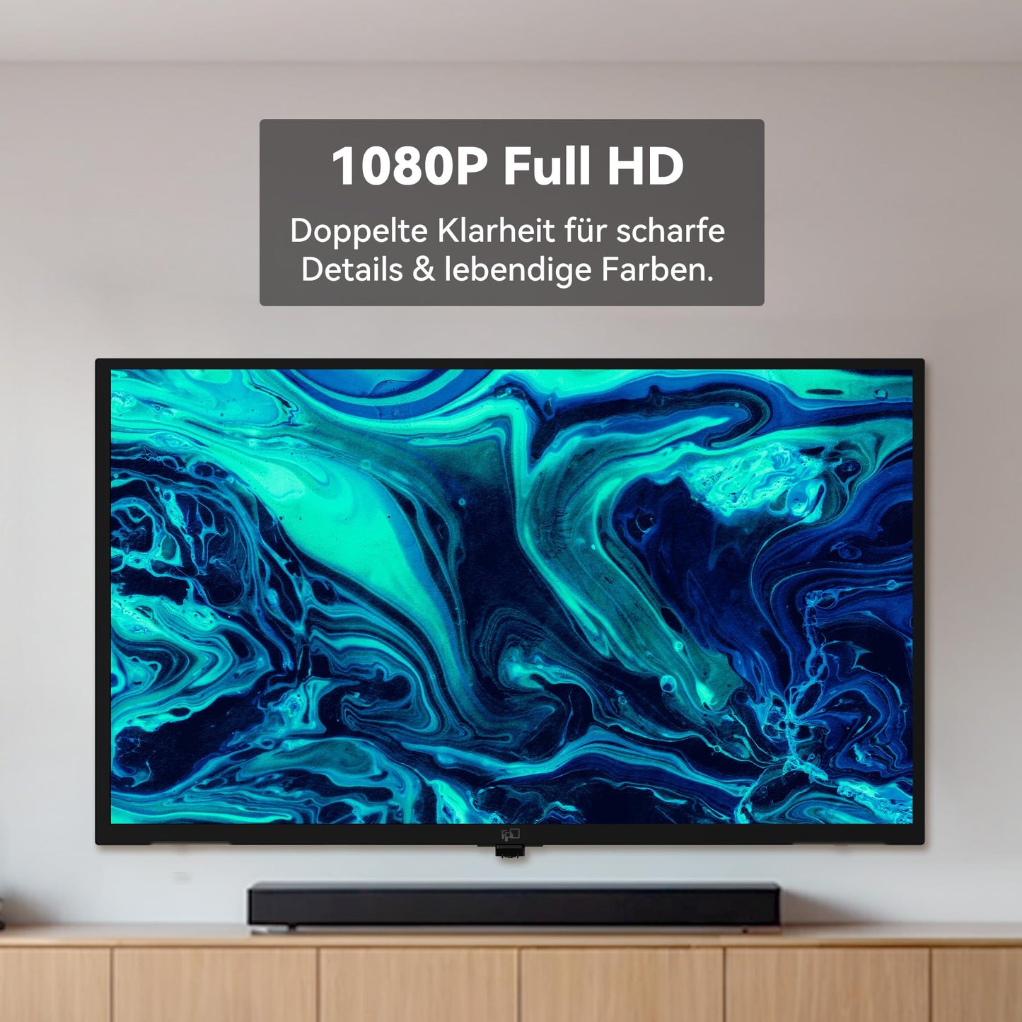 FPD 43 Inch Smart TV 4K UHD LED Flat Screen with Google TV - Google Cast, Bluetooth, HDMI, Live Stream, HDR 10, Dolby Vision, Ultra Thin - Canvas Series, CG43-C1, 2025