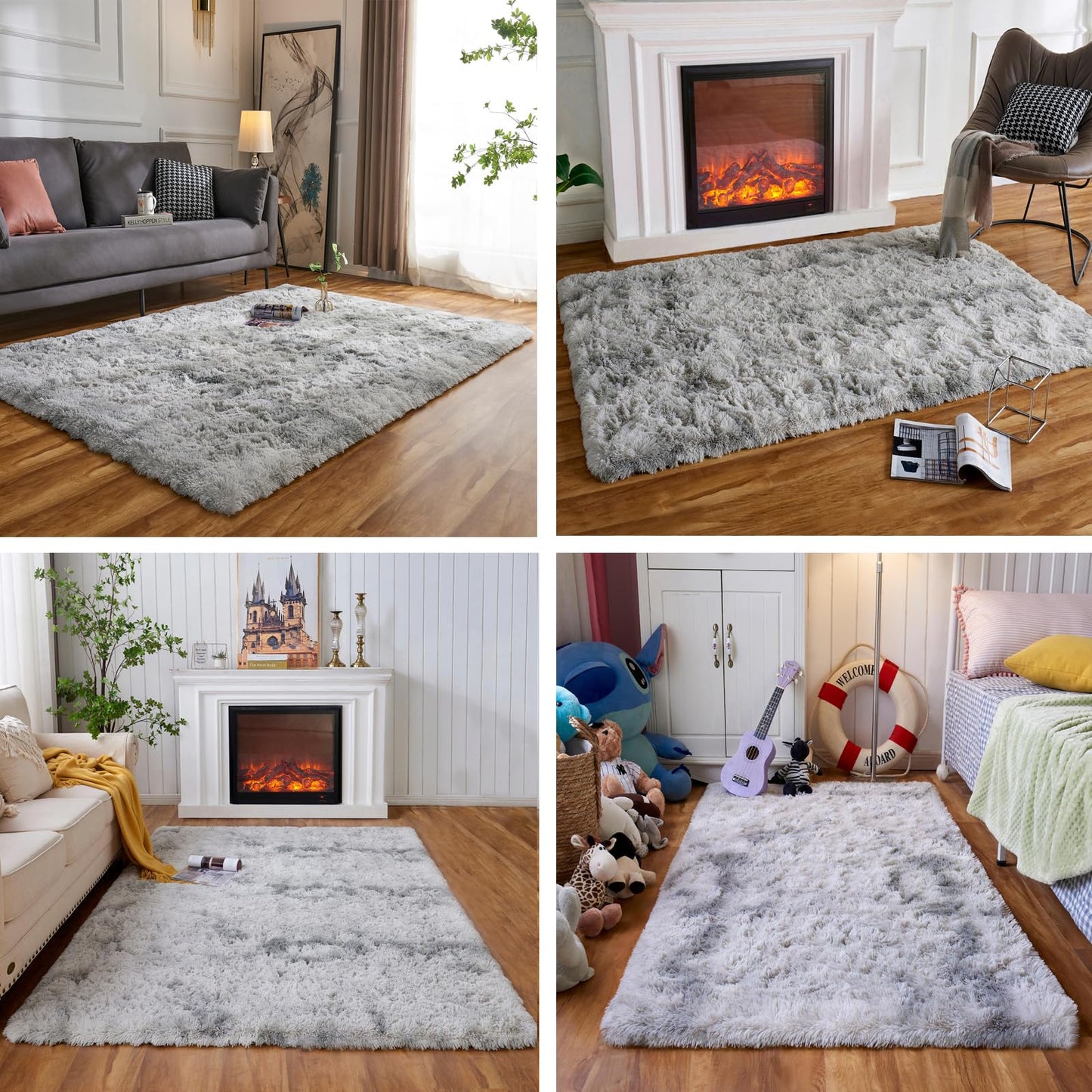 Obundi Pink Rug, Fluffy Living Room, Rugs, Teenager's Room, Girls, Soft Non-Slip Bedroom Carpet, Office, Small Rug (Pink, 60 x 120 cm)