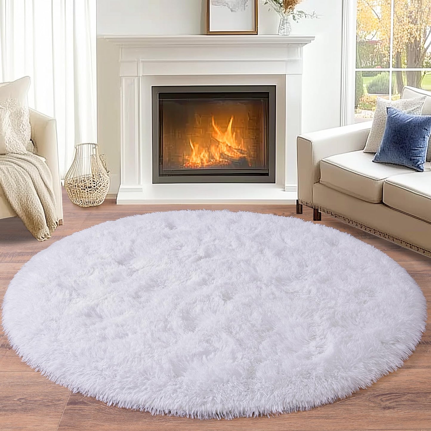 BSGIFT High Pile Rug, Grey, 160 x 230 cm, Shaggy Long Pile Fluffy Rug, Living Room, Modern Living Room Rug, Bed Rug, High-Pile Carpet, Non-Slip for Bedroom, Children's Room