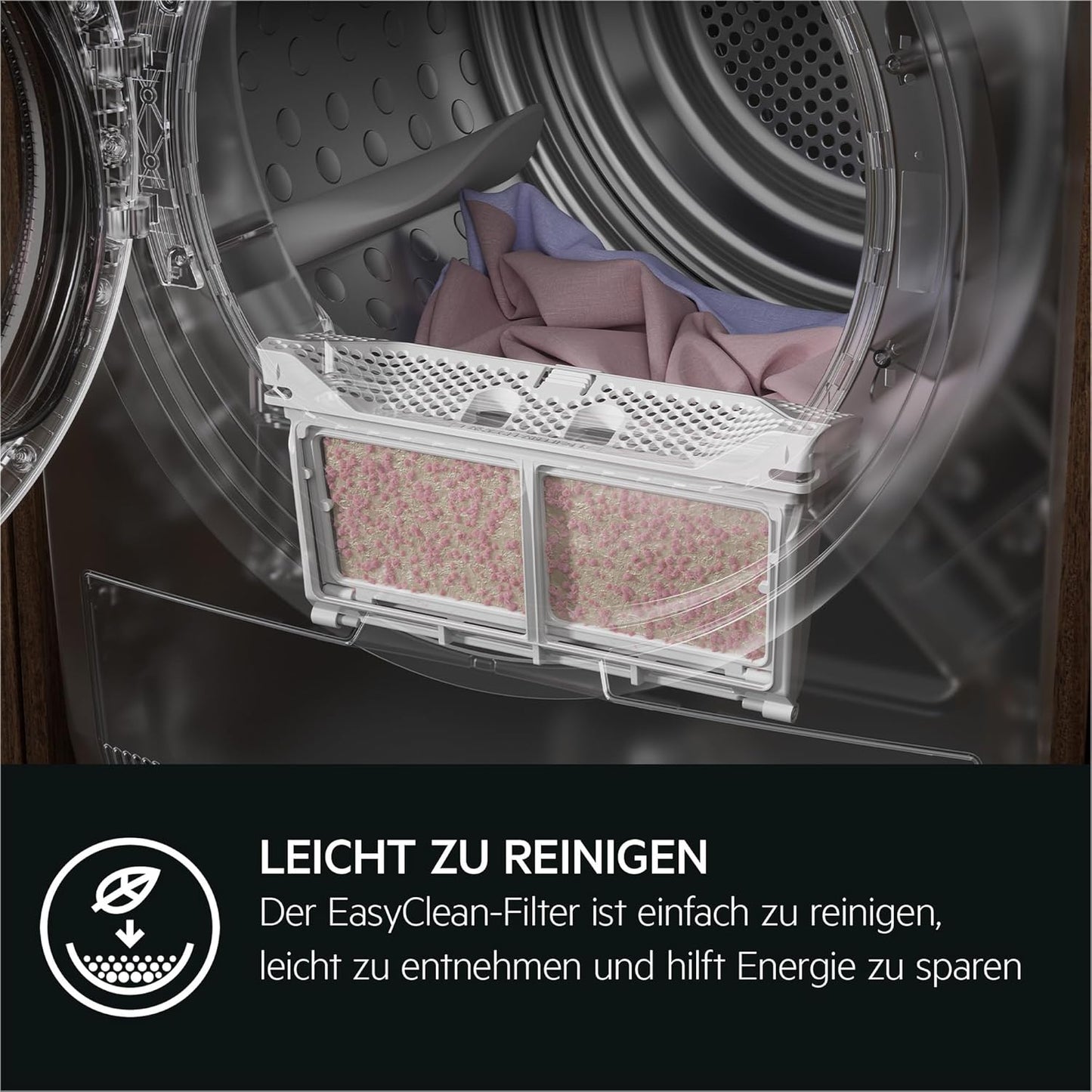 AEG Wärmepumpentrockner Serie 9000 mit AbsoluteCare Plus, Daunentrocknung – Punktgenaue Trockenergebnisse mit 3D-Scan, Testsieger der Stiftung Warentest, 8 kg, A+++, Schontrommel, TR9AMZ2024