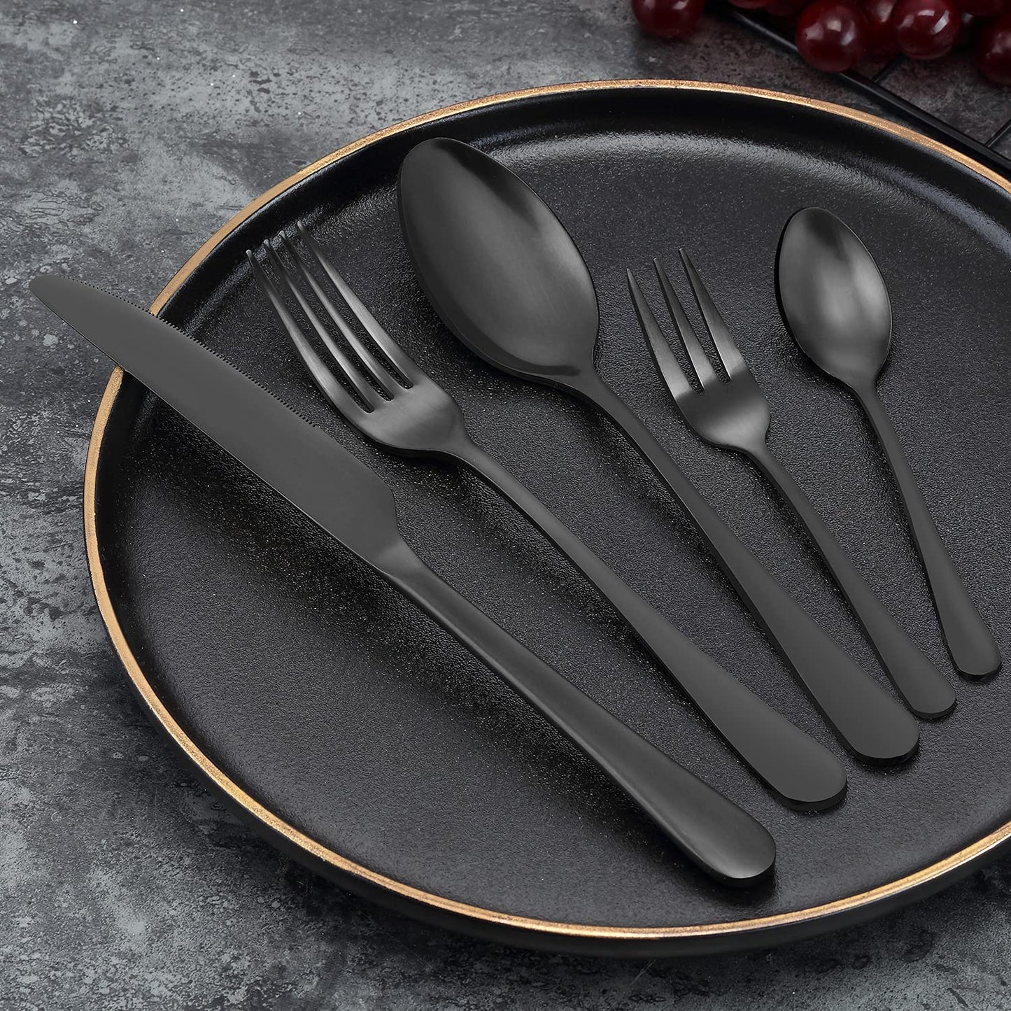 BEWOS Besteckset für 6 Personen, 30-teiliges Besteckset aus Edelstahl, Besteckset aus Silber, inklusive Messer, Gabeln und Löffel, hochglanzpoliert und spülmaschinenfest