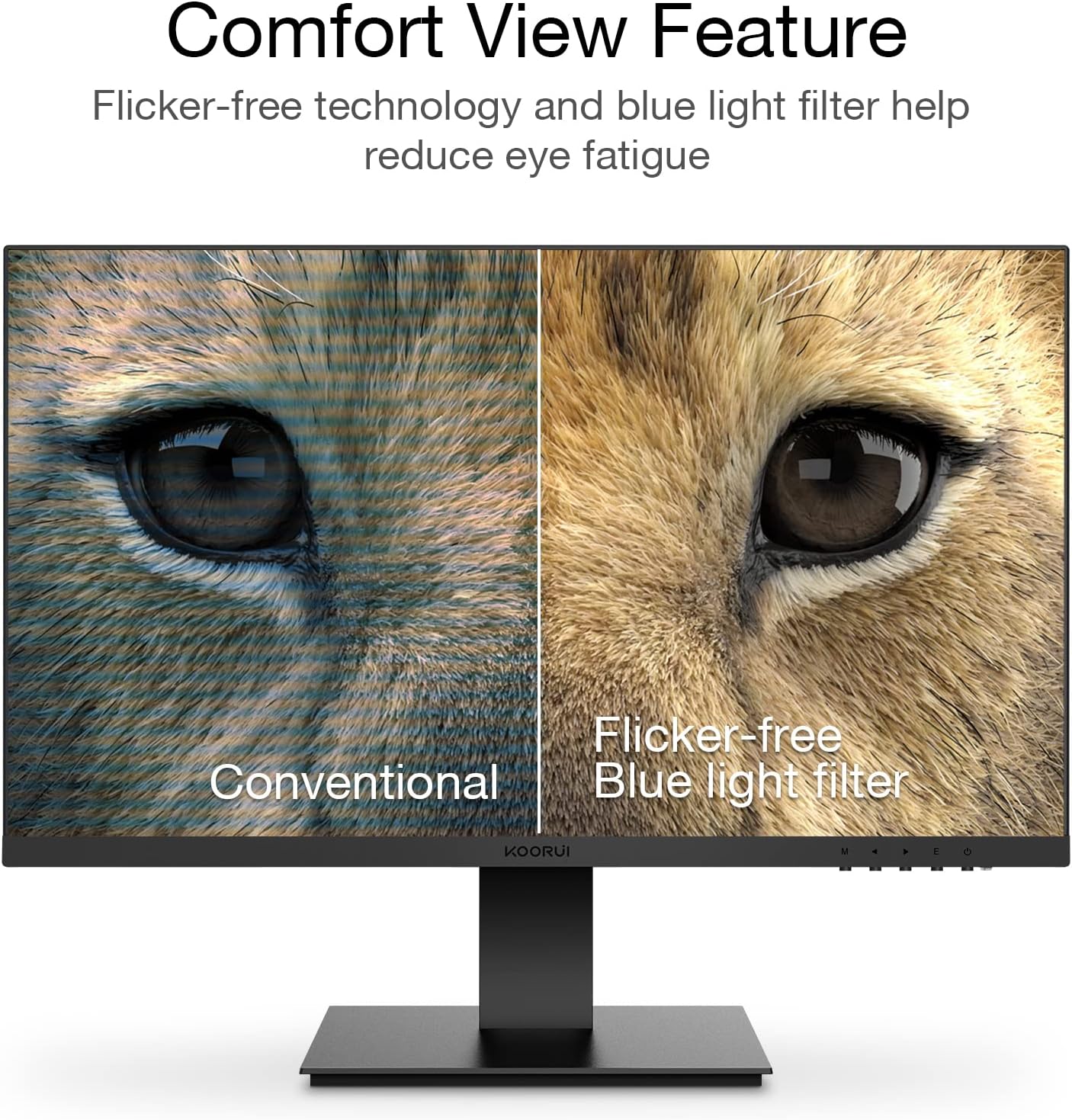 KOORUI Gaming Monitor 27 Zoll, Full HD Rahmenlos Bildschirm 165Hz Adaptive Sync (1ms, VA-Panel, Eye-Care, 1920 x 1080, 2xHDMI 2.0, & DisplayPort 1.4, VESA 75x75mm, DCI-P3 90%)