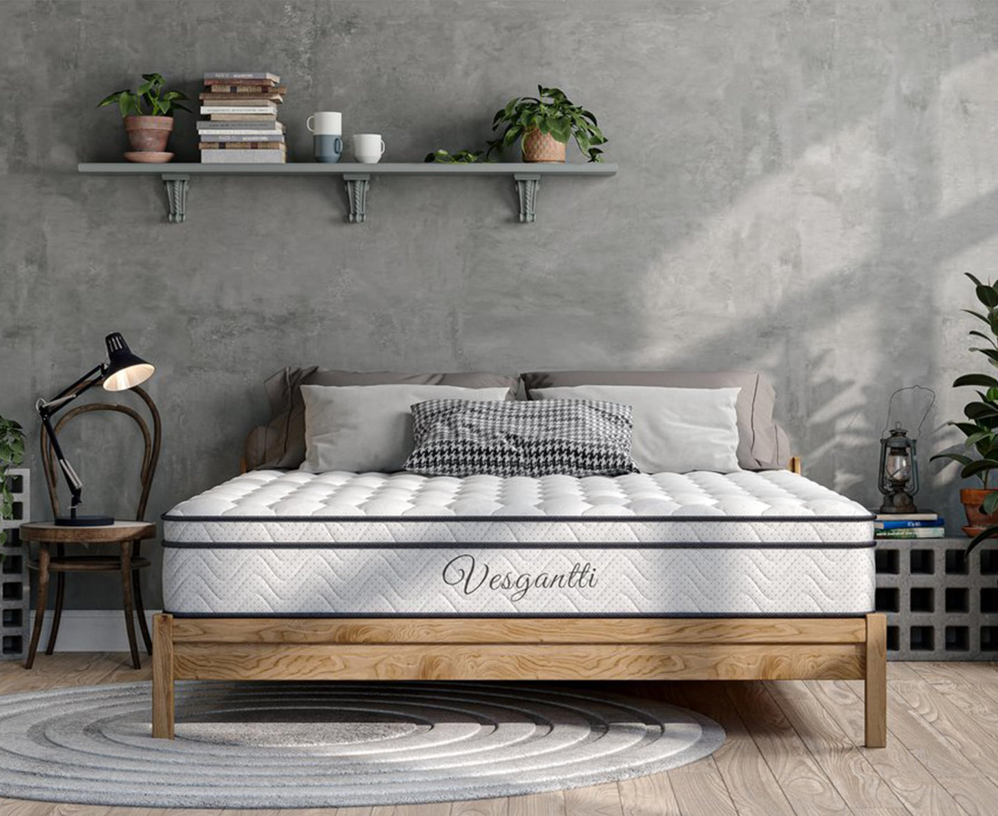 Vesgantti Matratze 180x200 höhe 22cm H3 7-Zonen Taschenfederkernmatratze Mittelfeste Orthopädischem Kaltschaummatratze Öko-Tex Zertifiziert Matratzen Klassik BoxTop