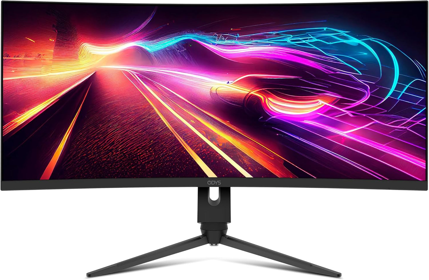 ODYS i27-Q-180-27 Inch Gaming Monitor (69 cm Screen, WQHD, 2,560 x 1,440 Pixels, 180 Hz, 1ms Response Time (MPRT), Fast IPS Panel, 120% sRGB, FreeSync, 2x HDMI, 2x Display Port)