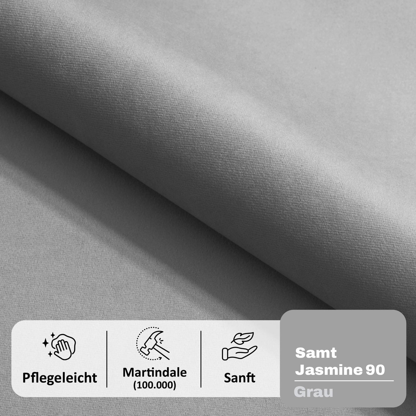 MOTIVENA Leo Sofa Set, Sofa Set 3 2 1 Living Room, Sofa 3 2 1 Set, Couch Set, Futon Set, Living Room Couch Set, Couch 3 2 1 Set, Bonell Spring Core (H4), Velvet, Grey Light Grey