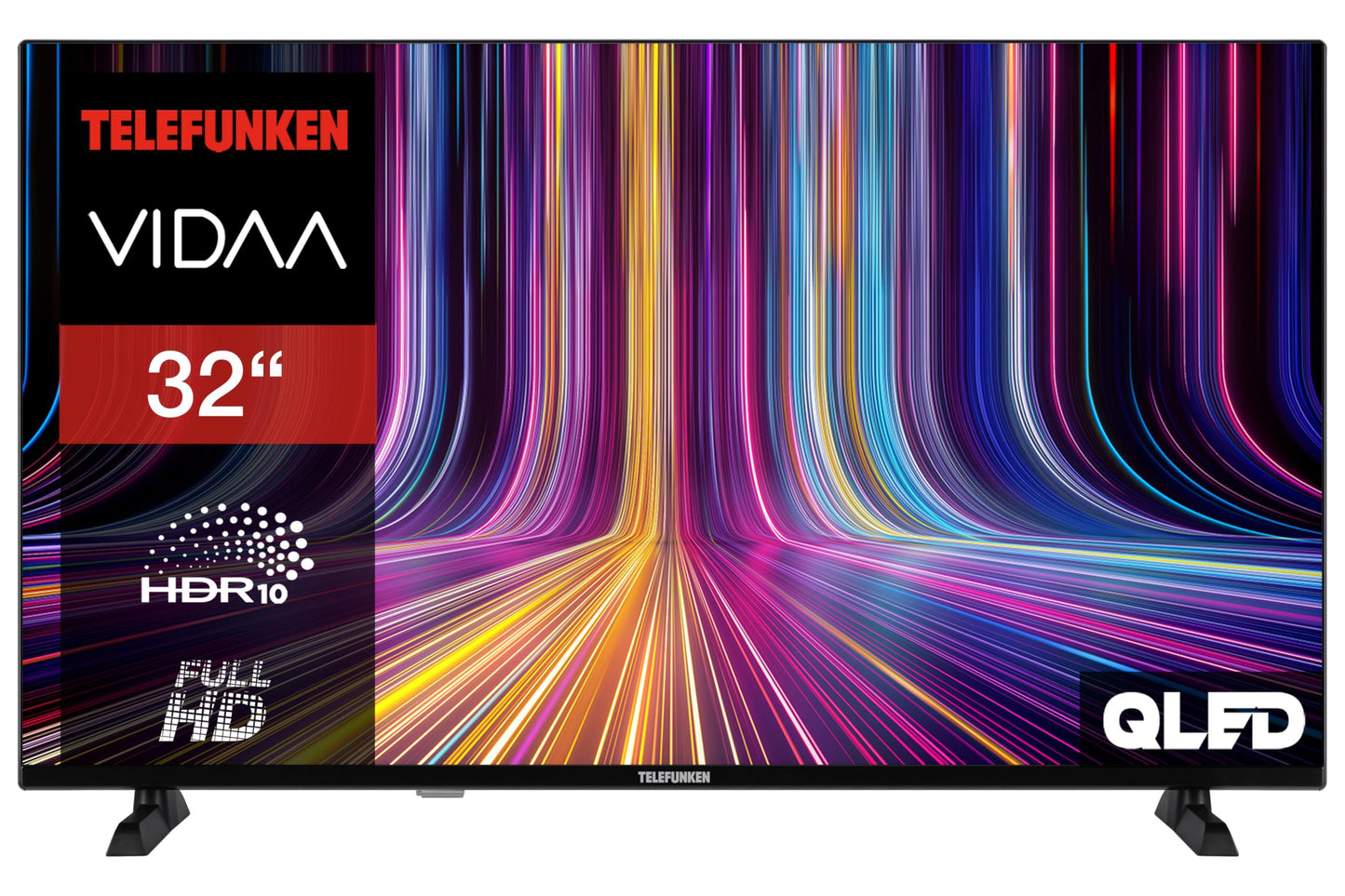 TELEFUNKEN VIDAA D43U790B2CW 4K TV 43 Inch Smart TV UHD, HDR TV with Dolby Vision, Triple Tuner and 6 Months HD+ Including LED TV, Black