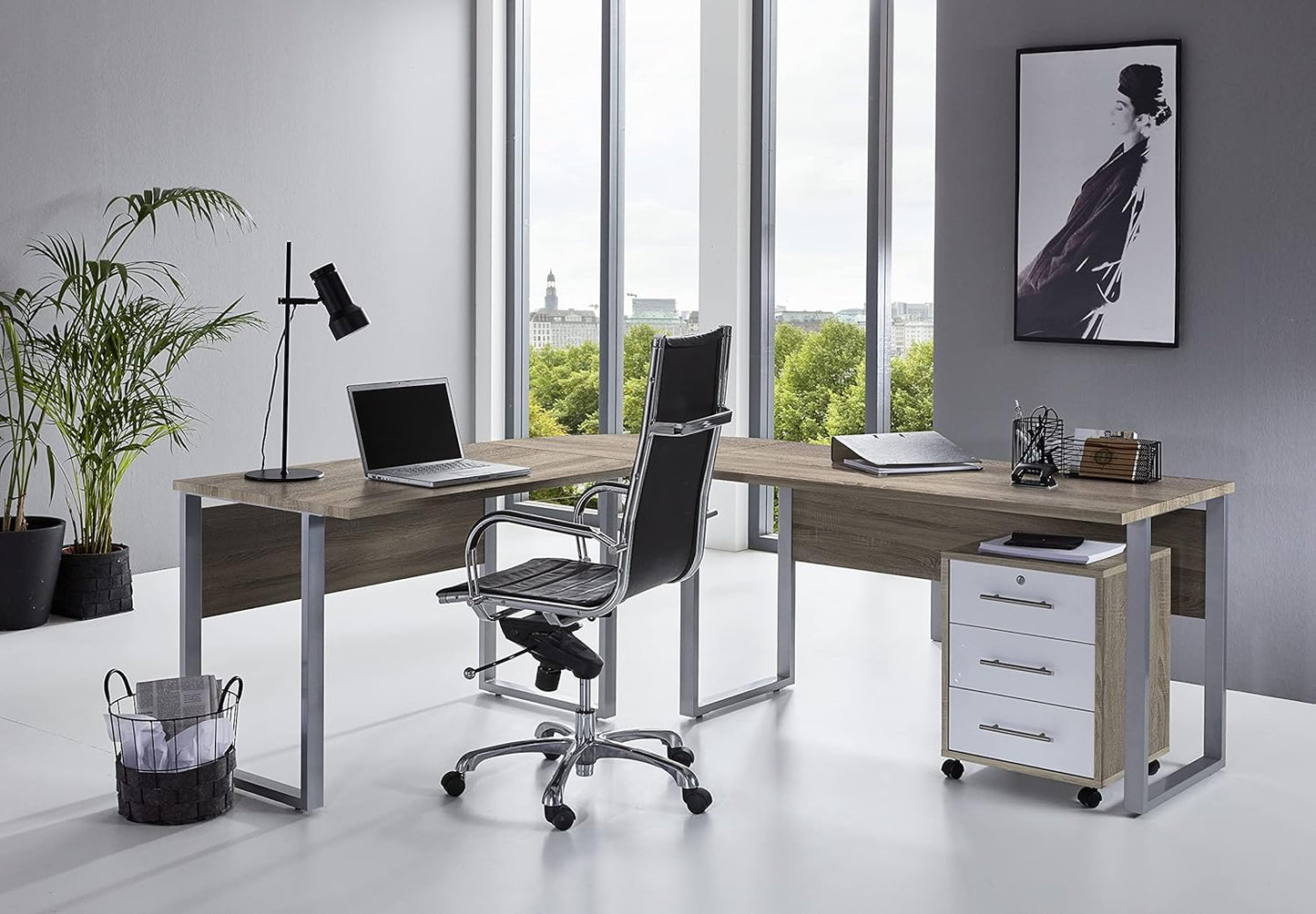 Study Room Office Furniture Complete Set Office Edition (Set of 3)