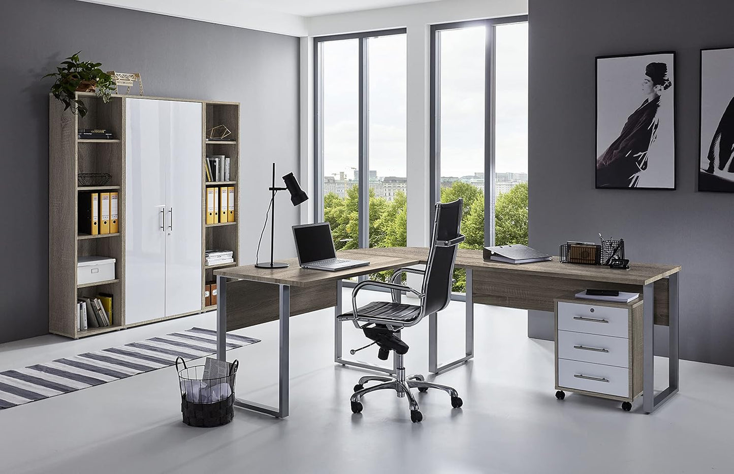 Study Room Office Furniture Complete Set Office Edition (Set of 3)