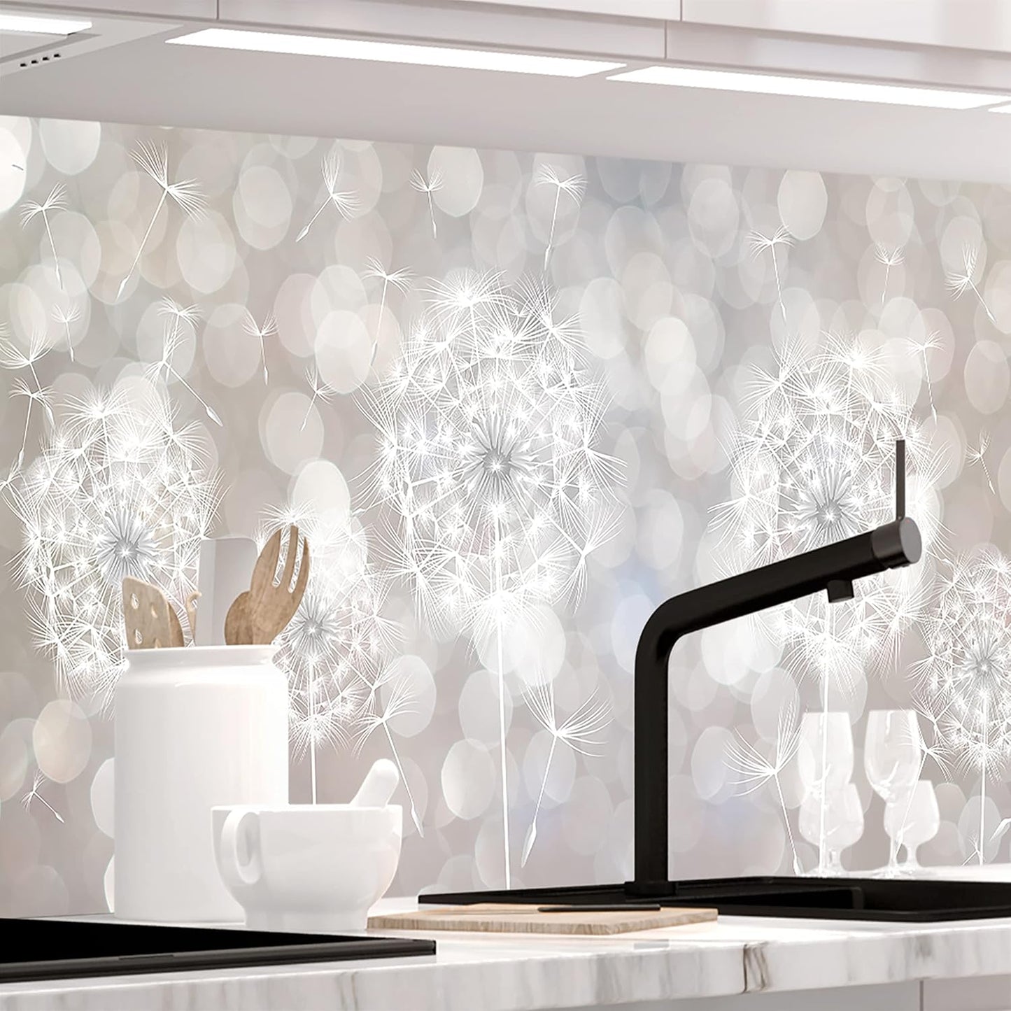 StickerProfis Küchenrückwand selbstklebend Matt-Optik - MARMOR Black - 0.5mm, versteifte PET Folie, PRO 60 x 80cm