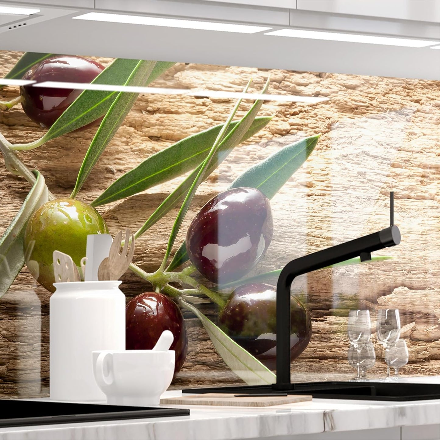 StickerProfis Küchenrückwand selbstklebend Matt-Optik - MARMOR Black - 0.5mm, versteifte PET Folie, PRO 60 x 80cm
