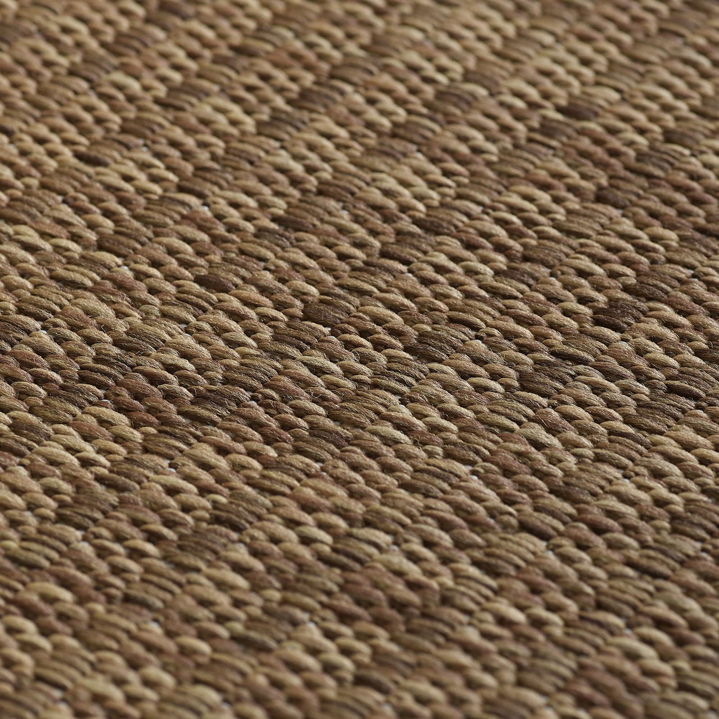 SIMPEX Outdoor Weatherproof Rug for Patio, Balcony, Garden, Kitchen, Plain Design, Flat Weave, Sisal Look, Washable Rug, Size: 140 x 200 cm, Colour: Beige