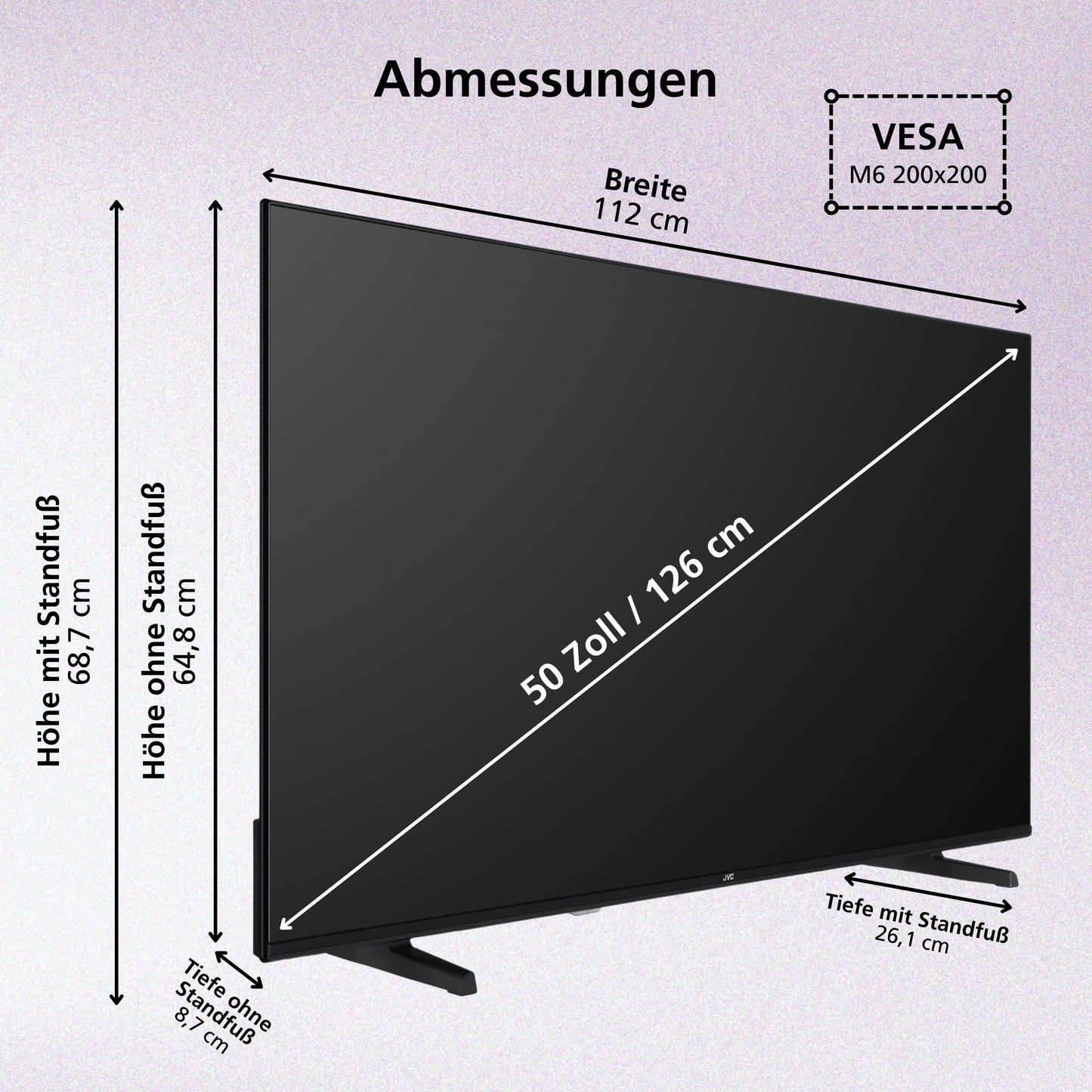 JVC Fernseher 24 Zoll Fire TV HD-Ready Smart TV HDR Fernseher mit Alexa Sprachsteuerung und Triple Tuner, LED TV LT-24VRH3555 (2026)