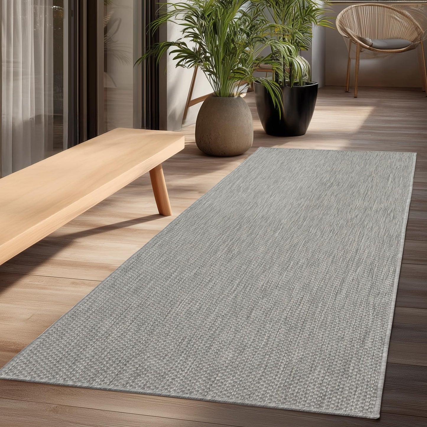 the carpet Mistra - Moderner In- und Outdoor Teppich, perfekt für das Wohnzimmer, Schlafzimmer oder die Terrasse, Wetterfest, langlebig und pflegeleicht, Natur, 300 x 400 cm