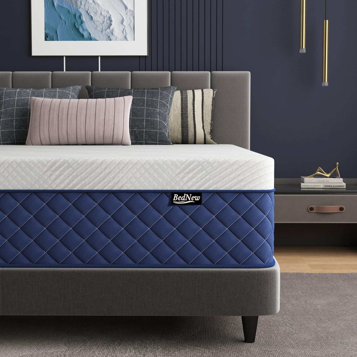 Mattress 180 x 200 cm, 30 cm Spring Mattress H3 Height 7-Zone Orthopaedic Pocket Spring Mattress with Comfort Memory Foam Layer, Oeko-Tex Certified, 101 Nights Trial Sleep