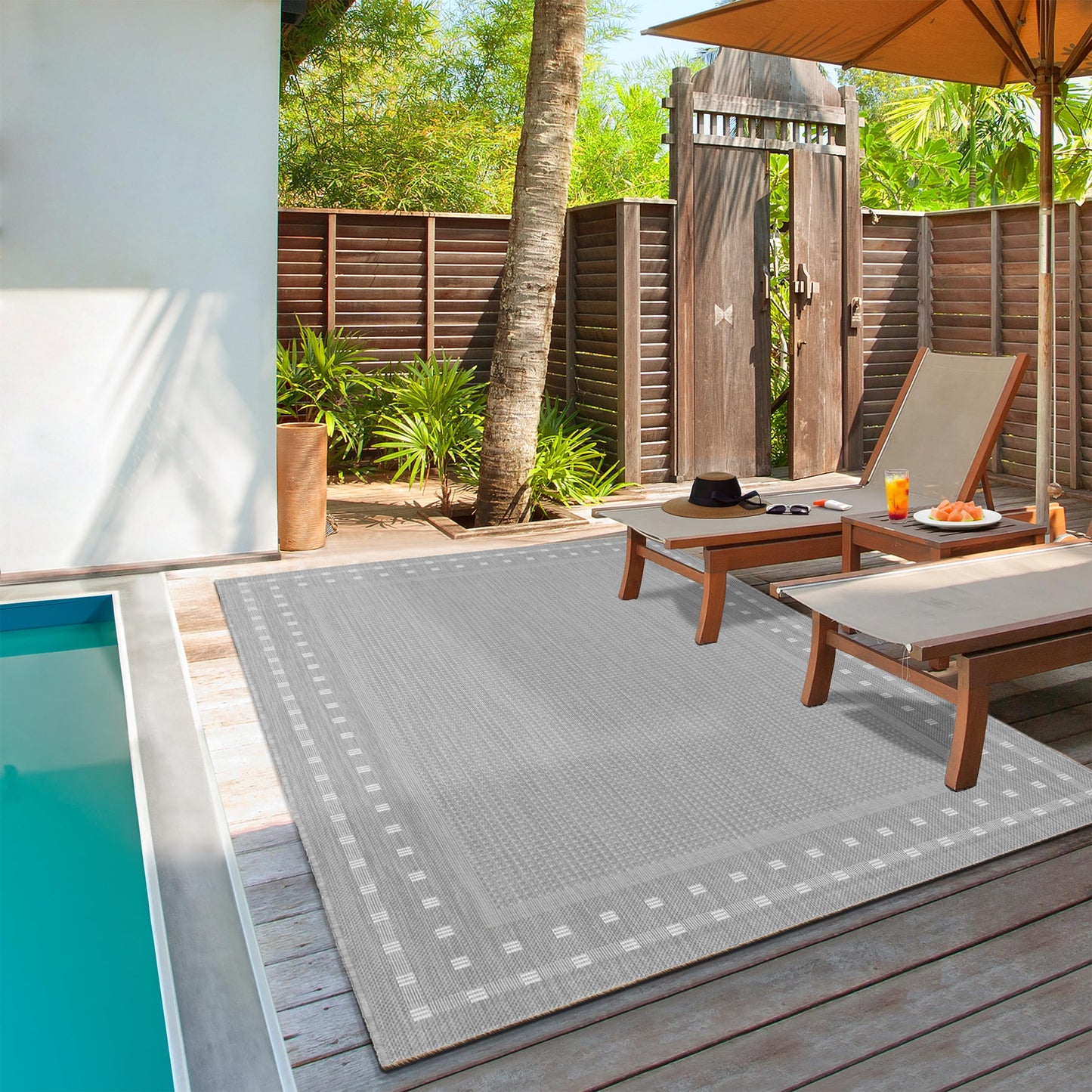the carpet Mistra - Moderner In- und Outdoor Teppich, perfekt für das Wohnzimmer, Schlafzimmer oder die Terrasse, Wetterfest, langlebig und pflegeleicht, Natur, 300 x 400 cm