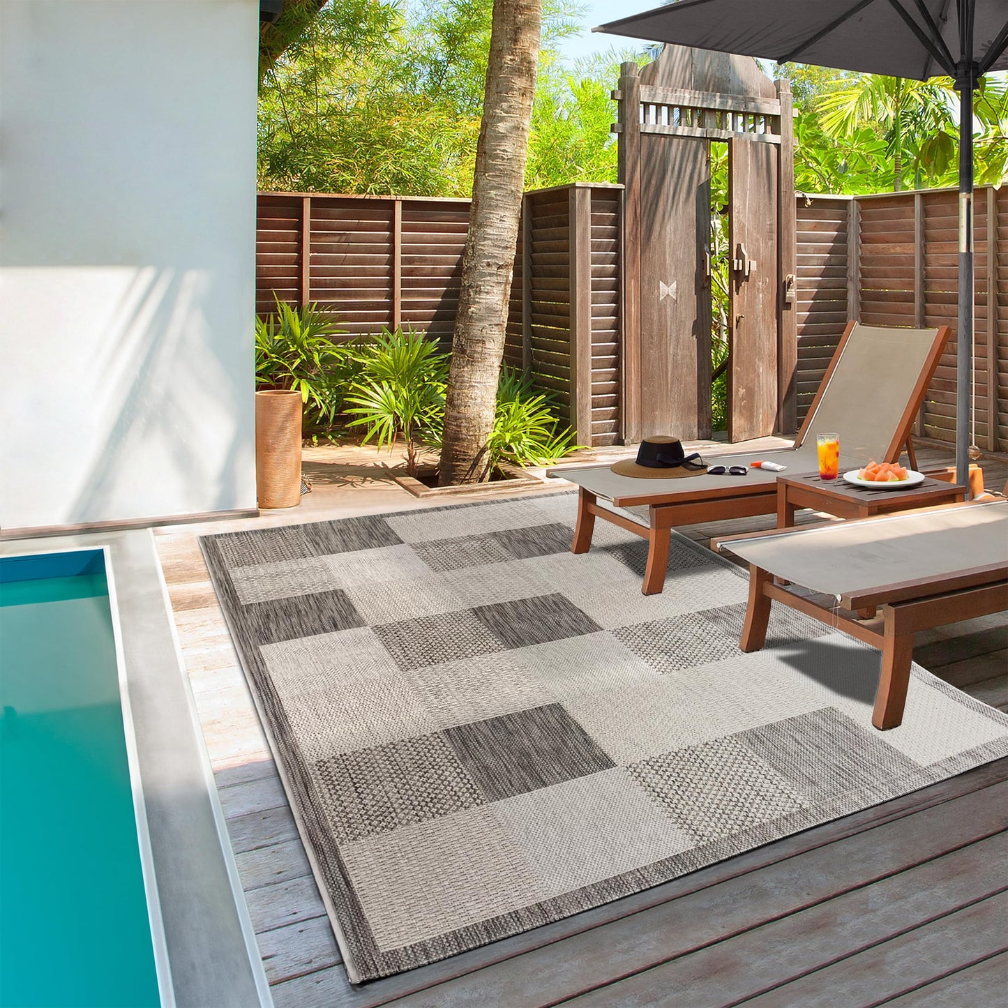 the carpet Mistra - Moderner In- und Outdoor Teppich, perfekt für das Wohnzimmer, Schlafzimmer oder die Terrasse, Wetterfest, langlebig und pflegeleicht, Natur, 300 x 400 cm