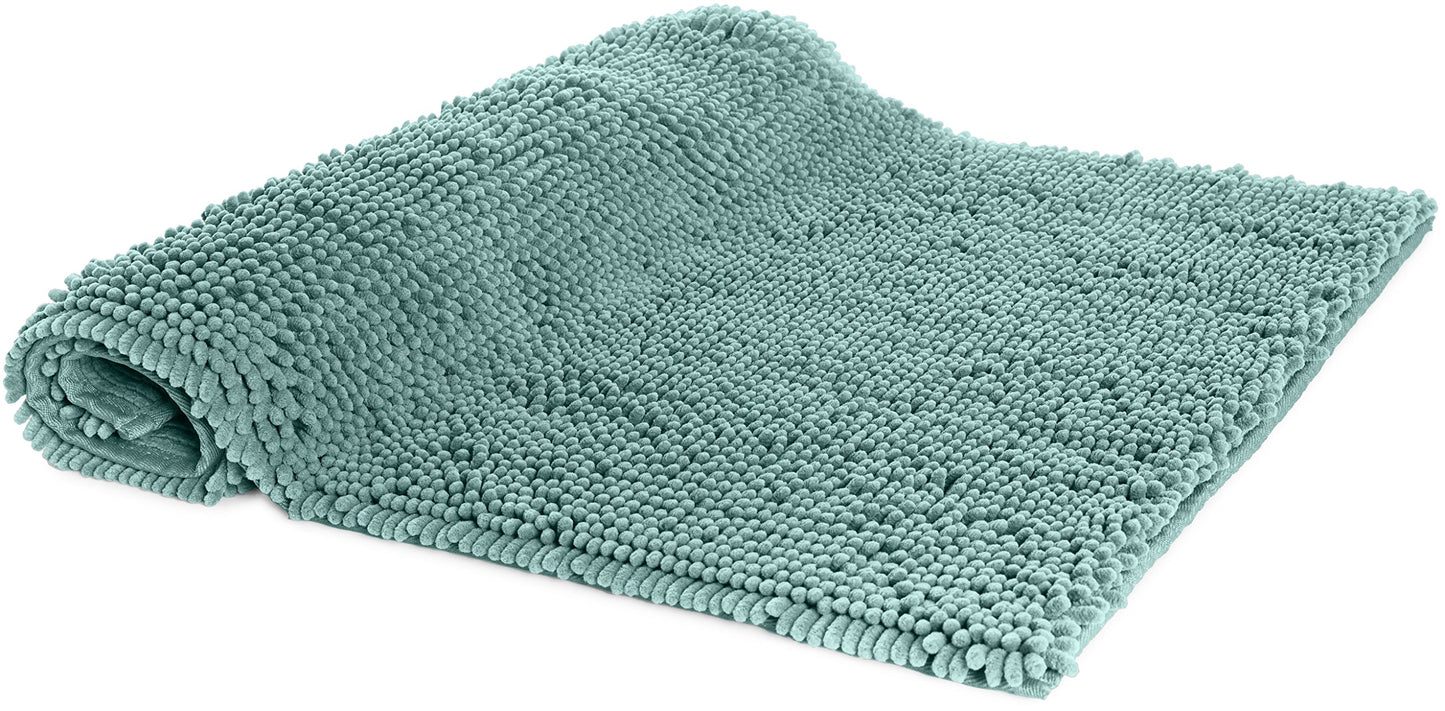 Amazon Basics Mikrofaser Badezimmer Matte, rutschfest, 53 x 87 cm, Gischtgrün