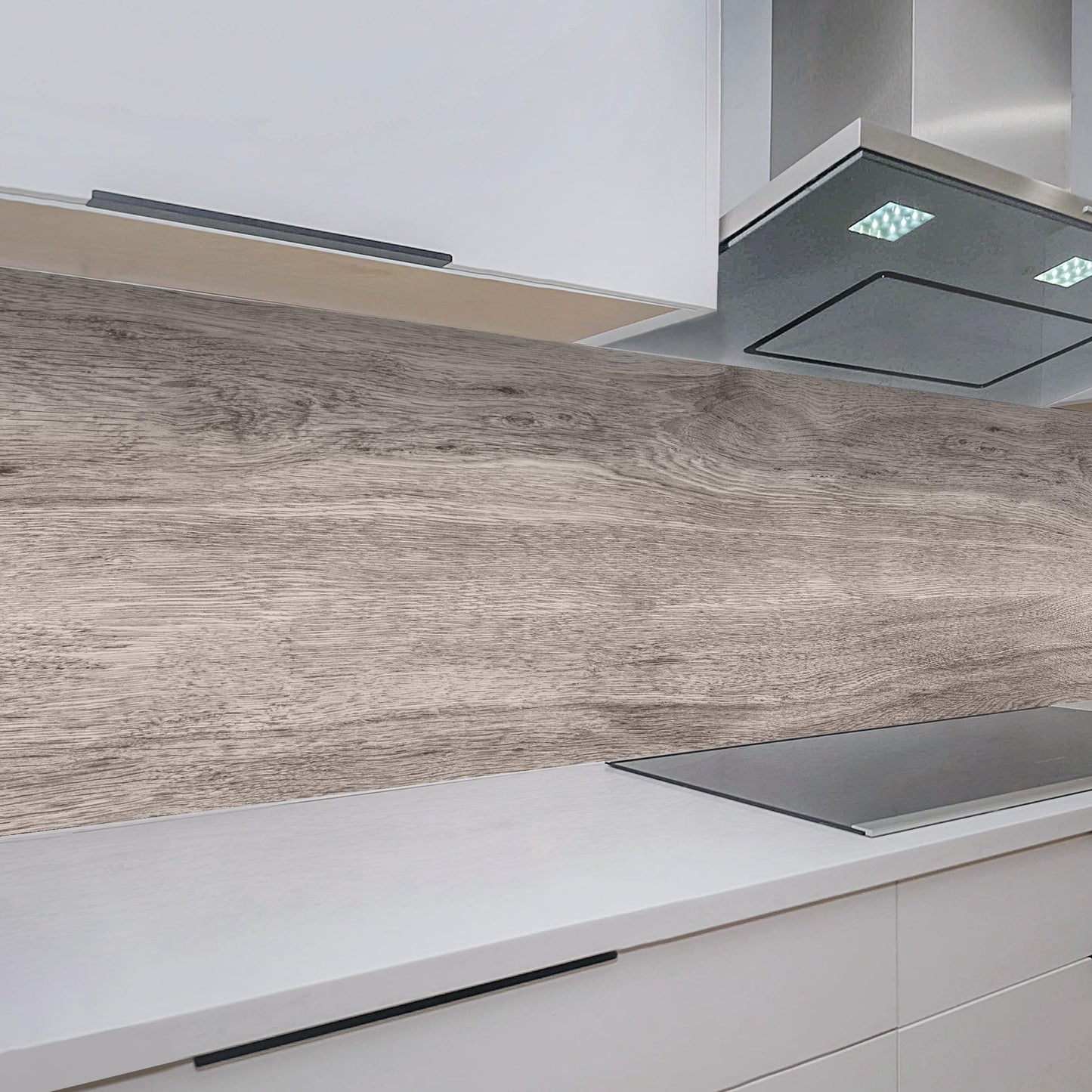 Rodnik Kitchen Splashback, Robust ABS Plastic Monolith Panel in Deluxe Quality, Direct Print, Choice of Motifs (Ice Cubes and Cherries)