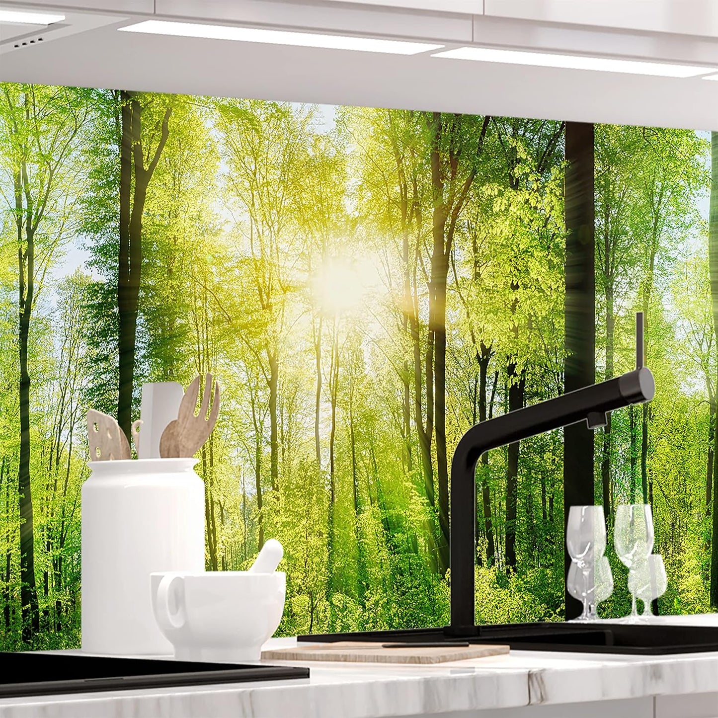 StickerProfis Küchenrückwand selbstklebend Matt-Optik - STEINWAND Ashlar - 1.8mm, Versteift, alle Untergründe, Hart PET Material, Premium 60 x 80cm