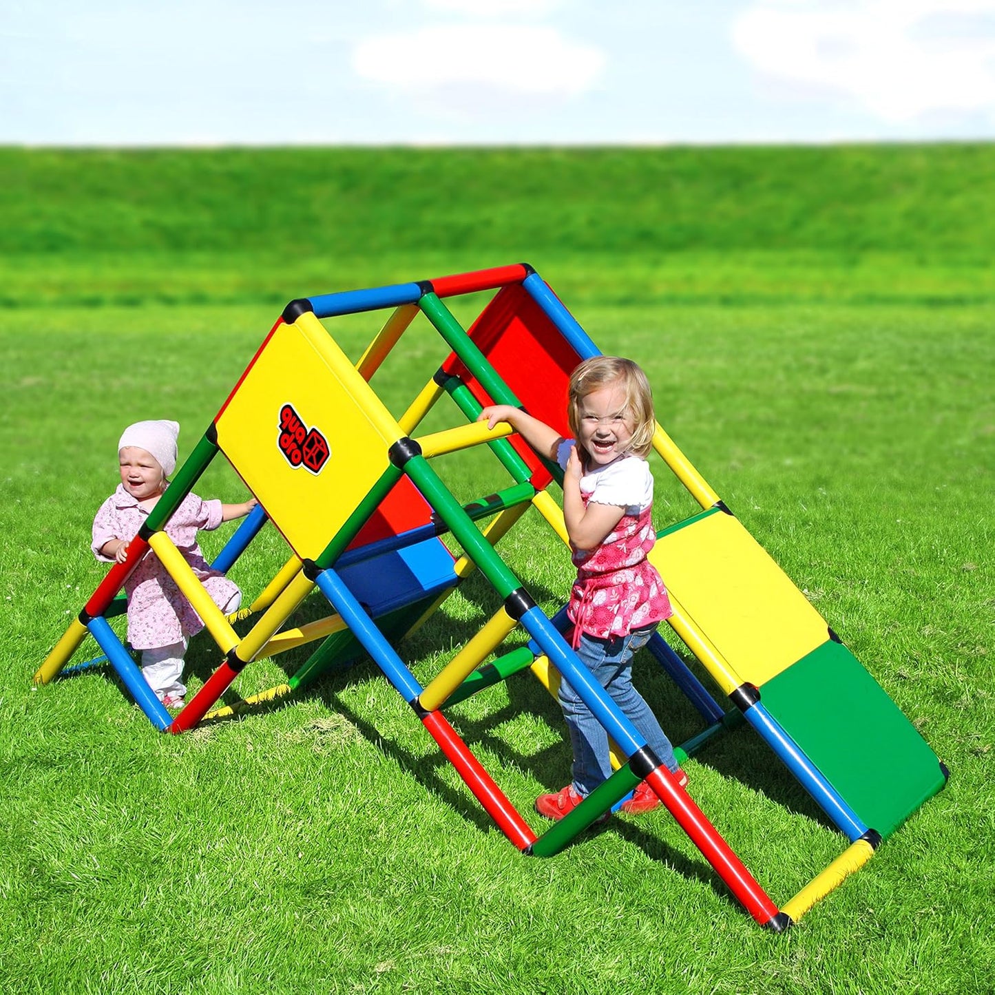 Quadro Universal Baukasten – Modularer Kletterbaukasten für Kinder, 22 Modelle, Ab 6 Monaten, Indoor & Outdoor, Mit Stoffelementen, TÜV-Zertifiziert Classic