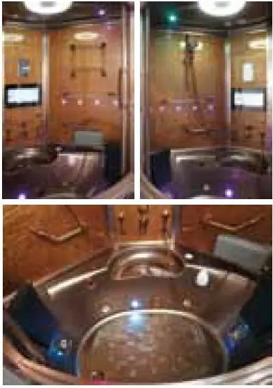 1500X1500X2150mm Double Person Bathroom Steam Shower Enclosure Computer Control Wet Sauna Cabin Room 7028GA