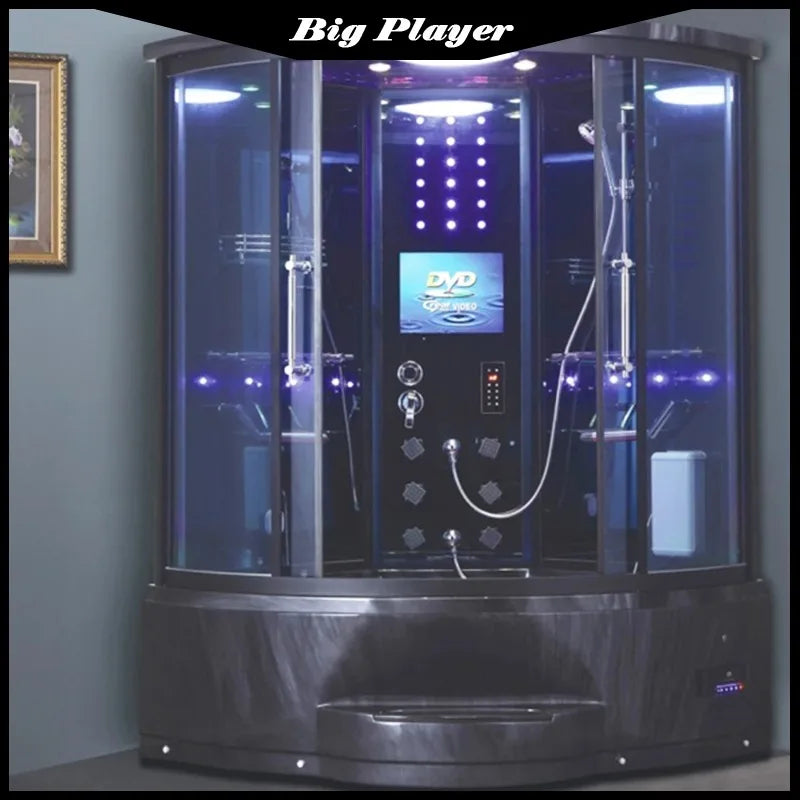 Shower Room , Luxury Acrylic ,Size 1350x1350mm ,Combo Bath And Shower Combinations With Tub, Steam