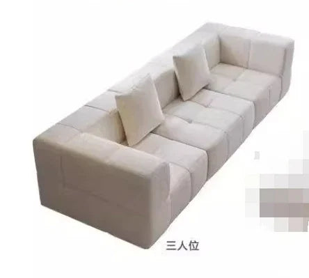 NOVA Nordic Design Teddy Velvet L Shape Living Room Sectional Couch Set Vacuum Compression Corner Sofa
