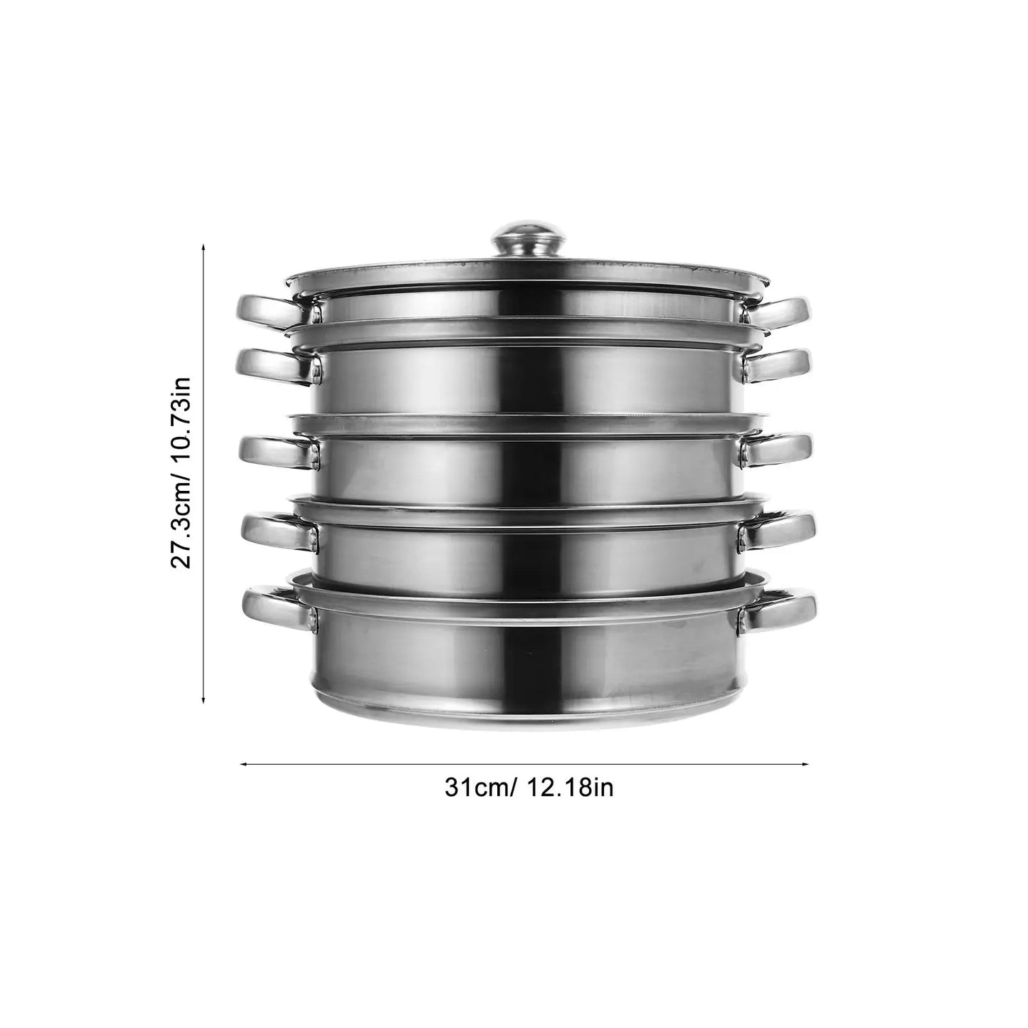 Accessories Stainless Steel Steam Hot Pot Soup Steaming Cookware Steamer Soup Dumpling Food Vegetable Steamer Stock with Lid
Kochtöpfe,Topf Set