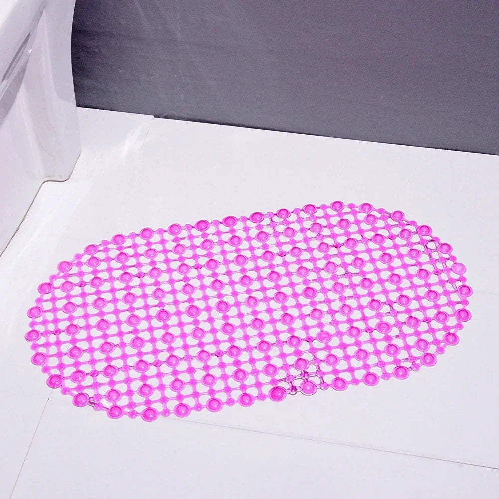 Hot PVC Anti-skid Bath Mats Soft Anti-slip Shower Mat Massage Mat with Suction Cup Non-slip Bathtu Bath Mat Bathroom Accessories