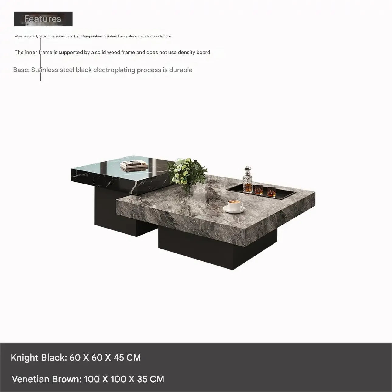 Italian Minimalist Coffee Table Modern Minimalist Living Room Marble Luxury Chinese Side Table Mesa Centro Terrace Furniture
