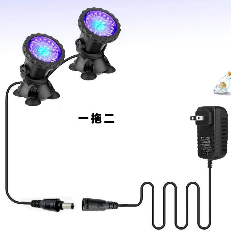 IP68 Waterproof LED Underwater Light Bluetooth APP Remote Control Night Lamp Swimming Pool Fountains Pond Aquarium Spot Light