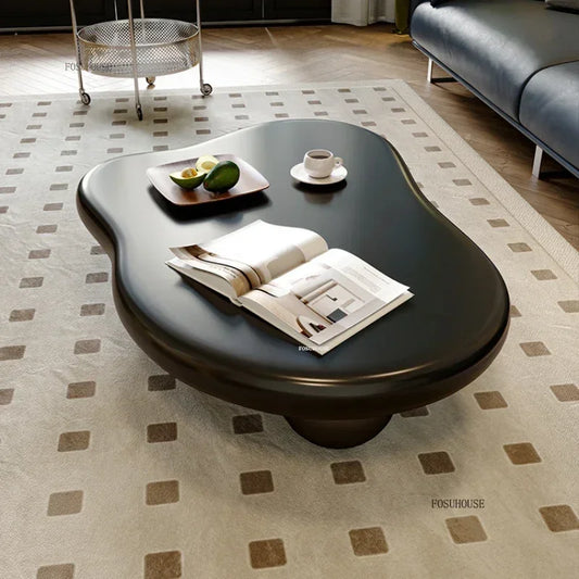 European Designer Cloud Coffee Tables Living Room Furniture Creative Irregular Tea Tables Luxury Small Apartment Sofa Side Table