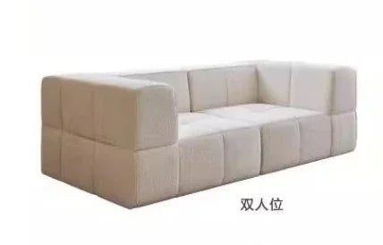 NOVA Nordic Design Teddy Velvet L Shape Living Room Sectional Couch Set Vacuum Compression Corner Sofa