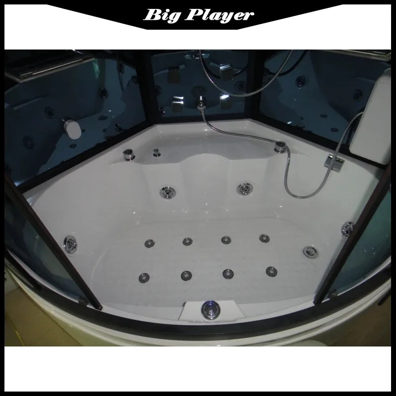 Shower Room , Luxury Acrylic ,Size 1350x1350mm ,Combo Bath And Shower Combinations With Tub, Steam