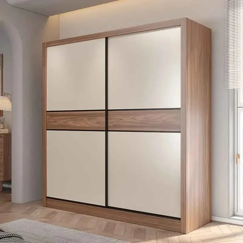 Vertical Aesthetic Wardrobes Sliding Door Quiet Clothes Organizer Wardrobe Display Modern Stylish Kleiderschrank Furniture Home