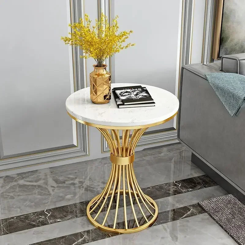 Nordic Marble round side table living room sofa corner tables INS Business reception coffee table negotiating Luxury furniture