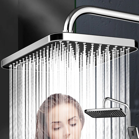 Shower Combo 12 inch Large Panel Rain Shower Head/Handheld Shower Combination Bathroom Handheld Three-mode Booster Set