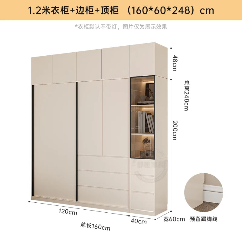 White Children Closet Individual Vintage Handles Shelf Makeup Space Saver Upgrade Wardrobe Drawer Armario De Ropa Furniture Home