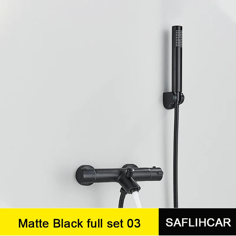 Chrome Thermostatic Shower Faucet Mixing Valve Thermostatic Shower Faucets Bathtub Faucet for Bathroom